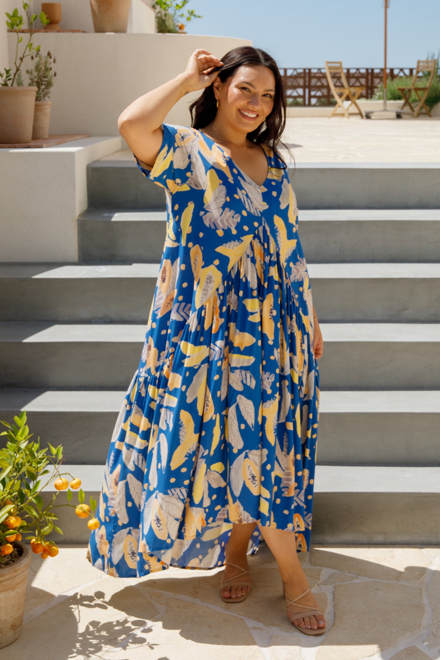 PRE-ORDER Peak Maxi Dress | Blue Fruit Punch