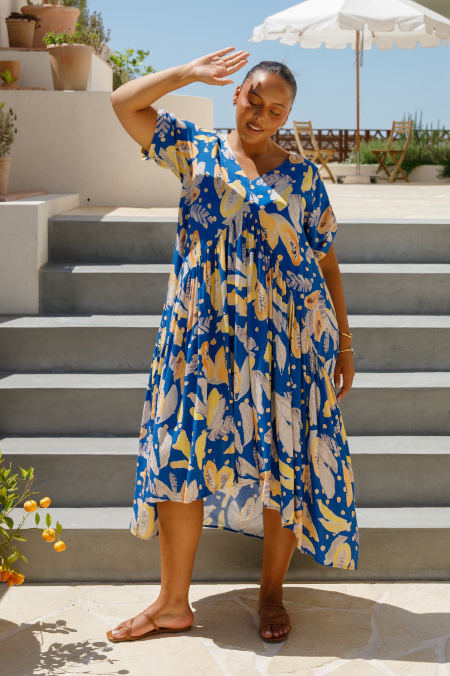 Peak Maxi Dress | Blue Fruit Punch