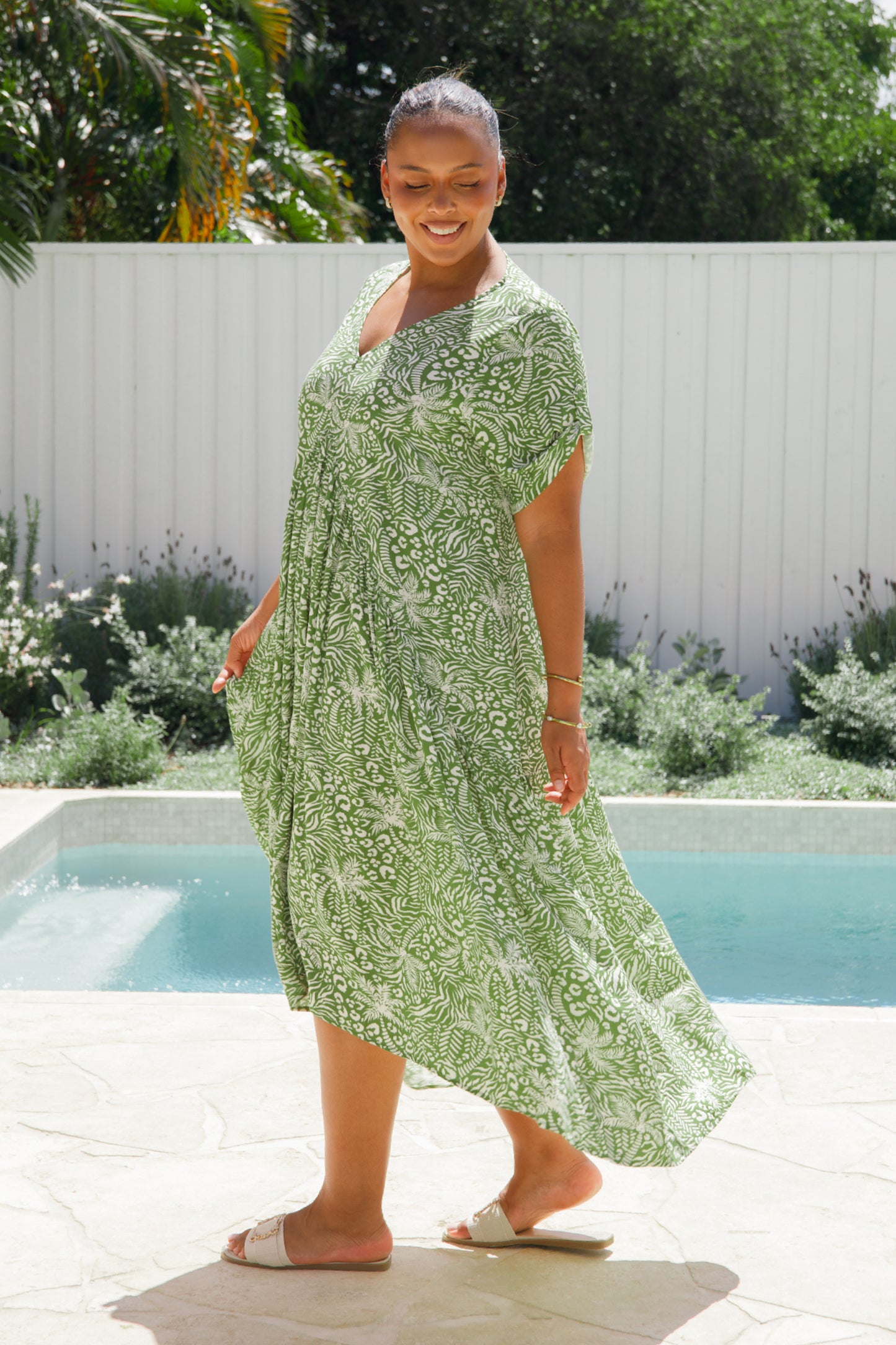 PRE-ORDER Peak Maxi Dress | Green Palm Cove