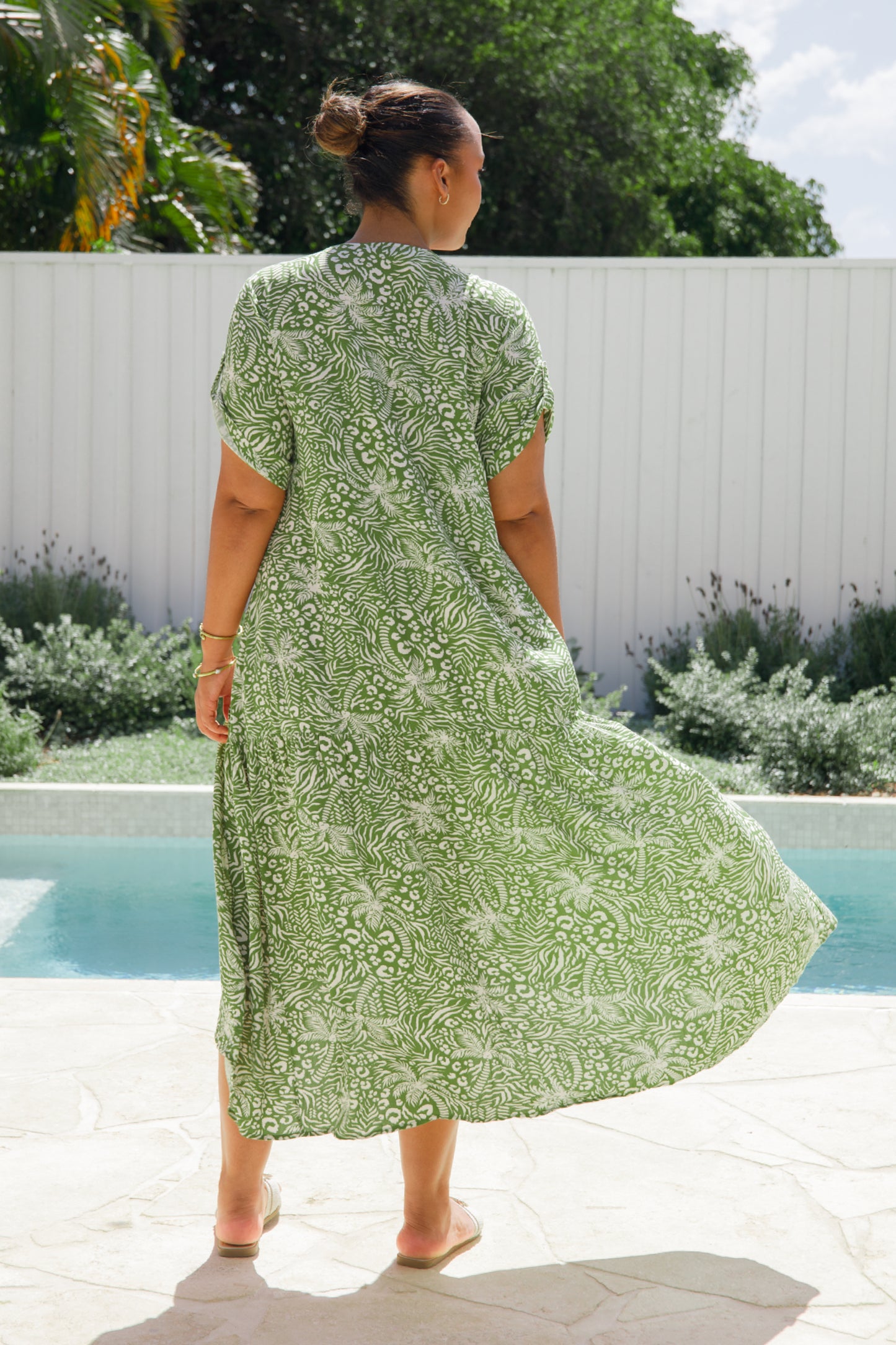 PRE-ORDER Peak Maxi Dress | Green Palm Cove