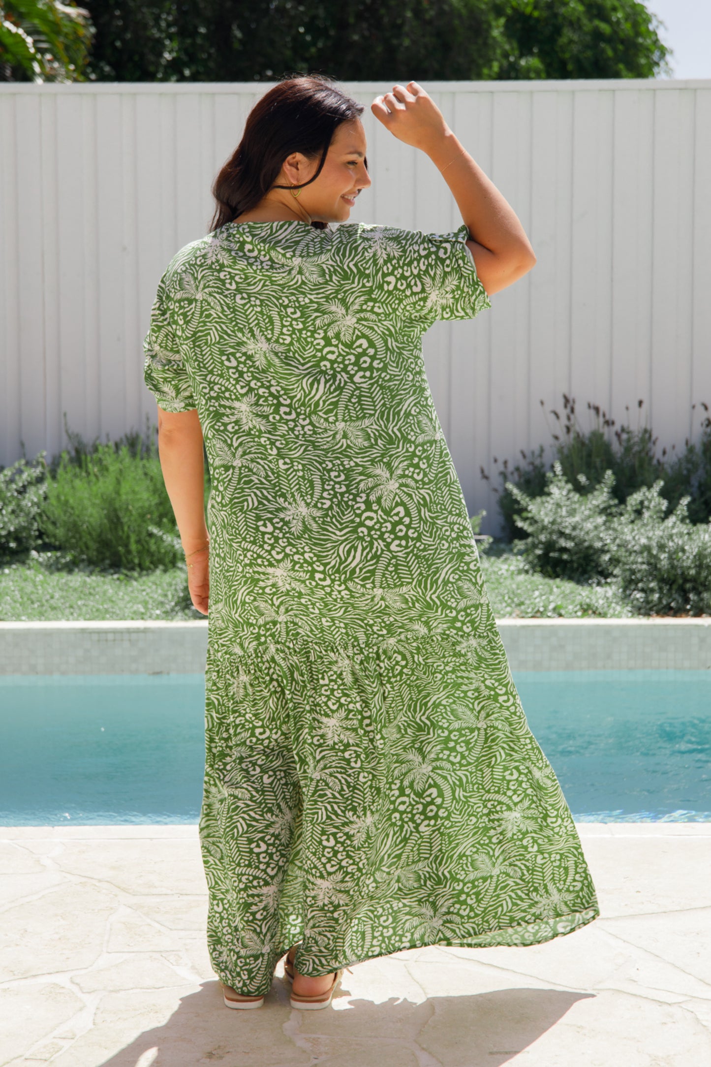 PRE-ORDER Peak Maxi Dress | Green Palm Cove