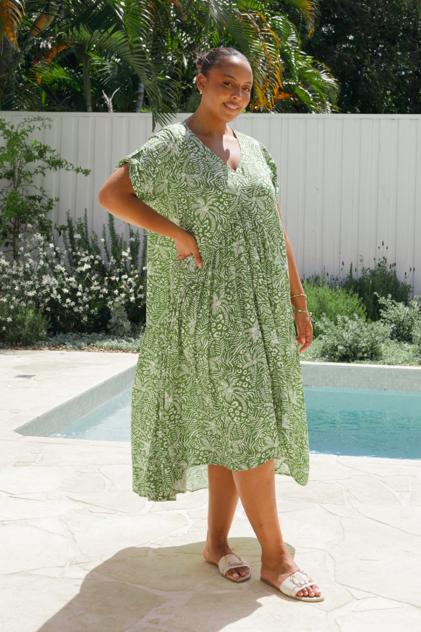 PRE-ORDER Peak Maxi Dress | Green Palm Cove