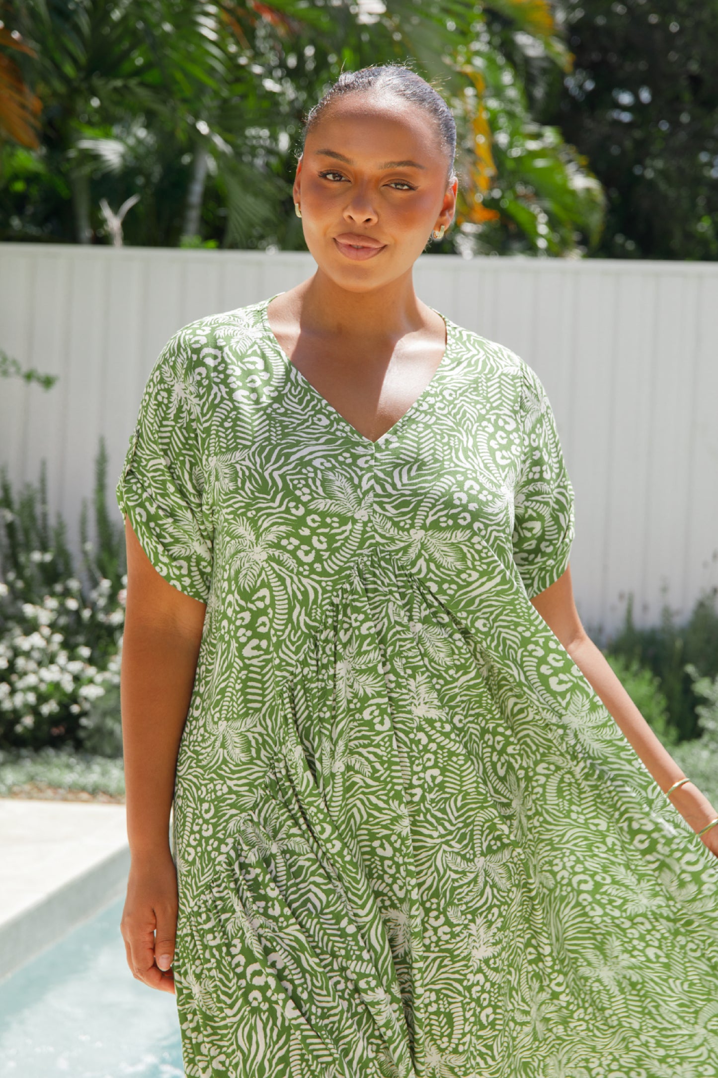 PRE-ORDER Peak Maxi Dress | Green Palm Cove