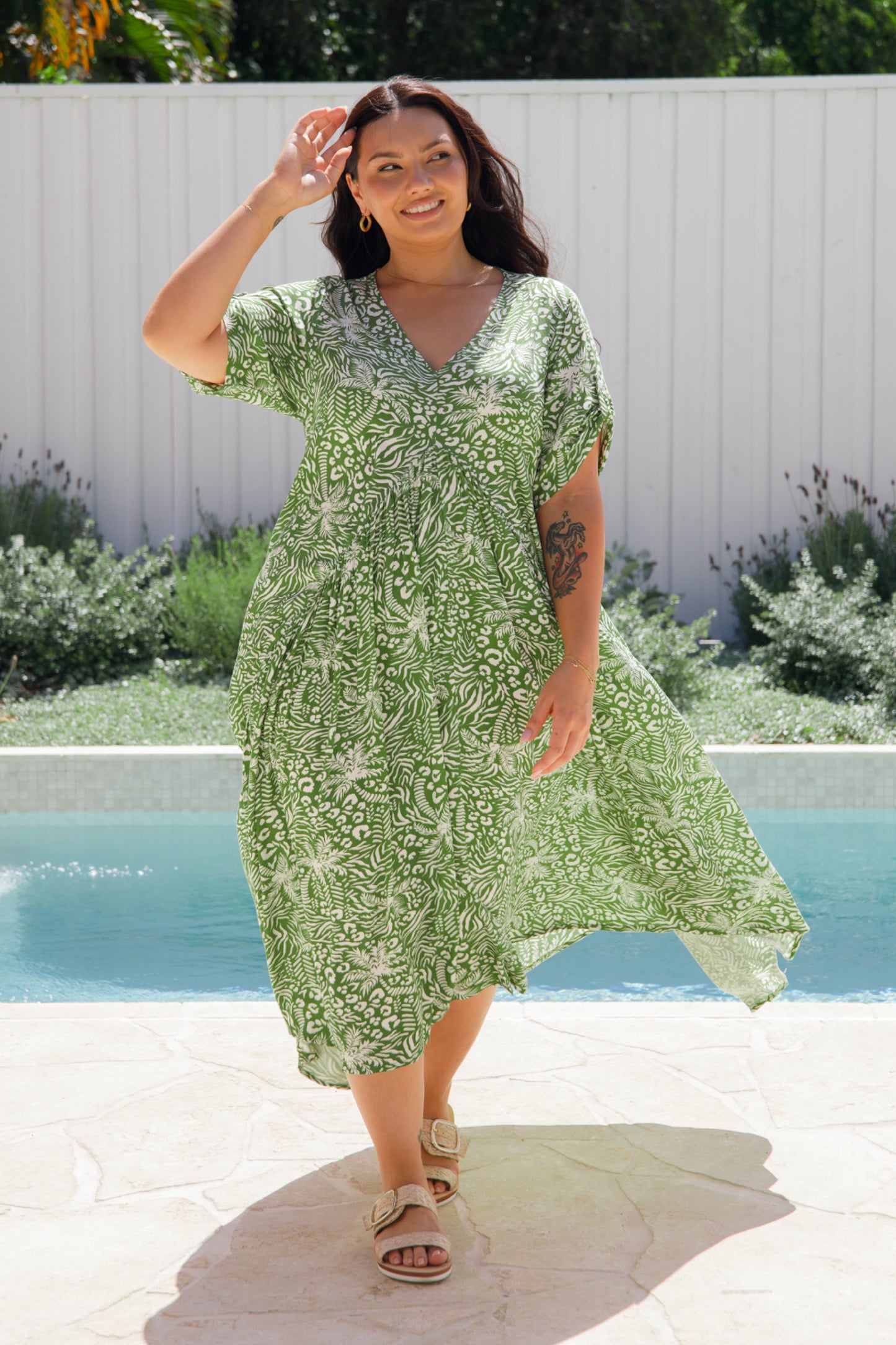 PRE-ORDER Peak Maxi Dress | Green Palm Cove