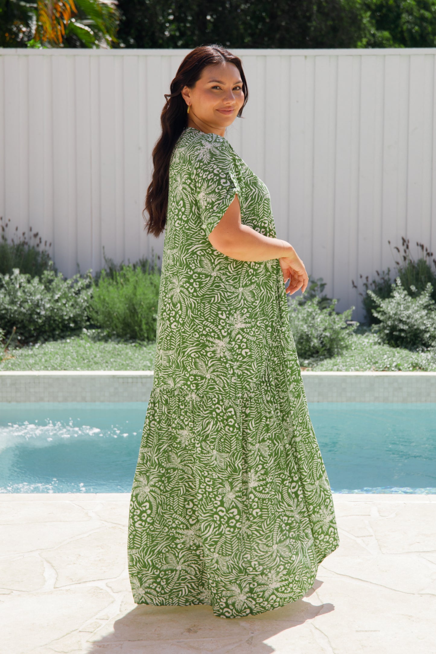 PRE-ORDER Peak Maxi Dress | Green Palm Cove