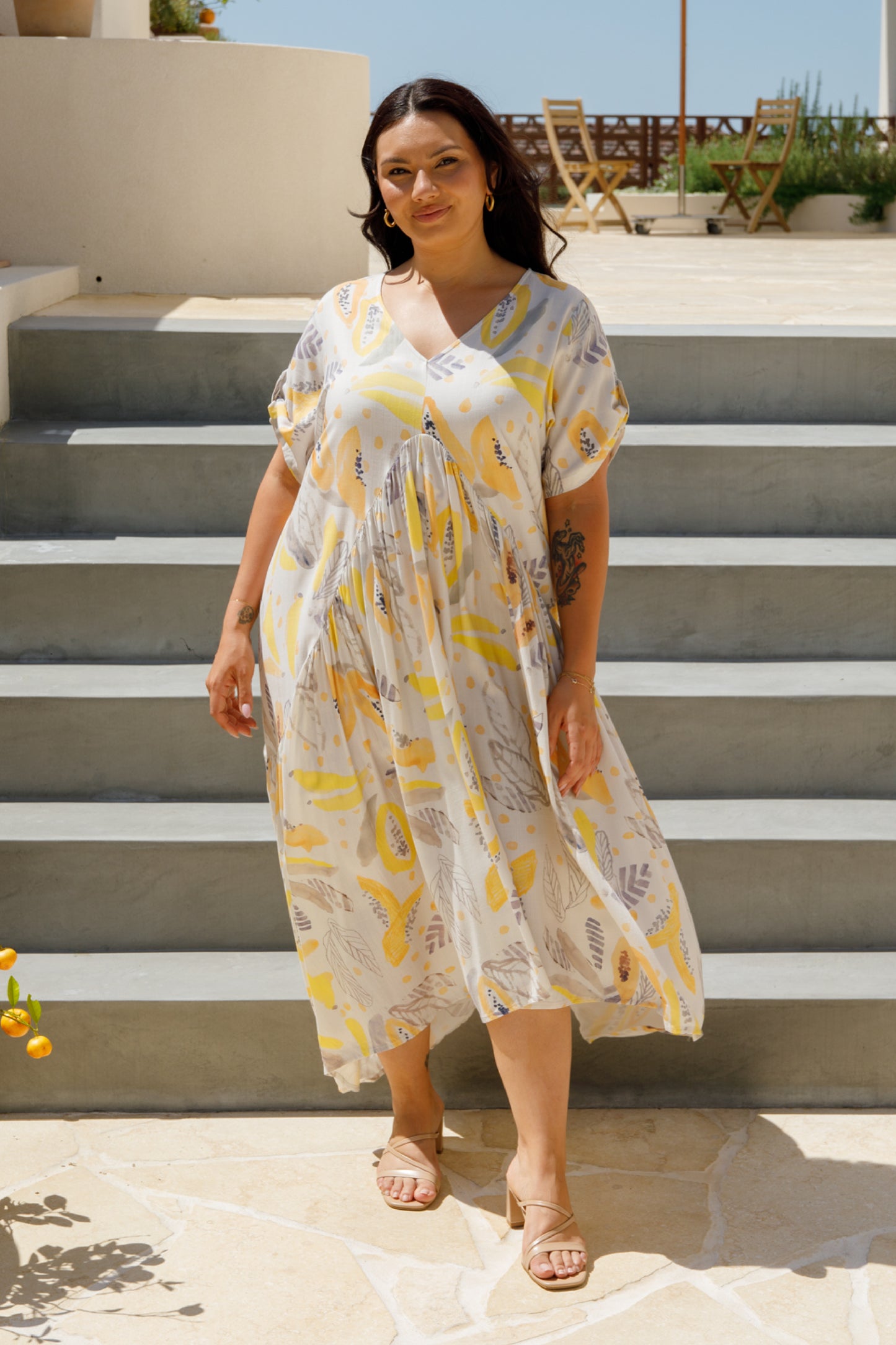 PRE-ORDER Peak Maxi Dress | White Fruit Punch