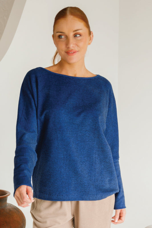 Pennie Long Sleeve Lounge Top | Ocean Marle