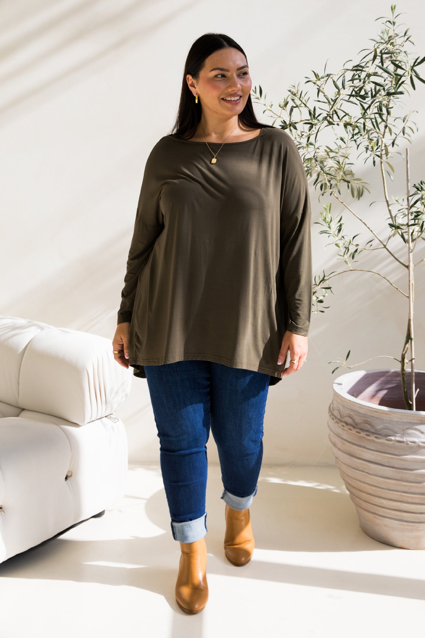 Pippa Top | Moss Green