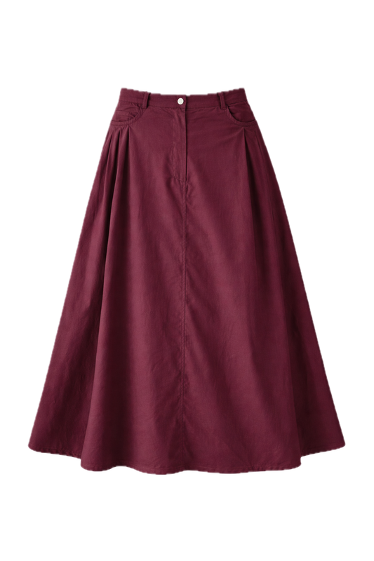 RIA Jean Maxi Skirt | Merlot