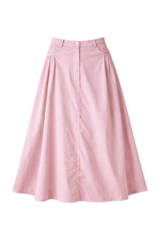 RIA Jean Maxi Skirt | Musk Pink