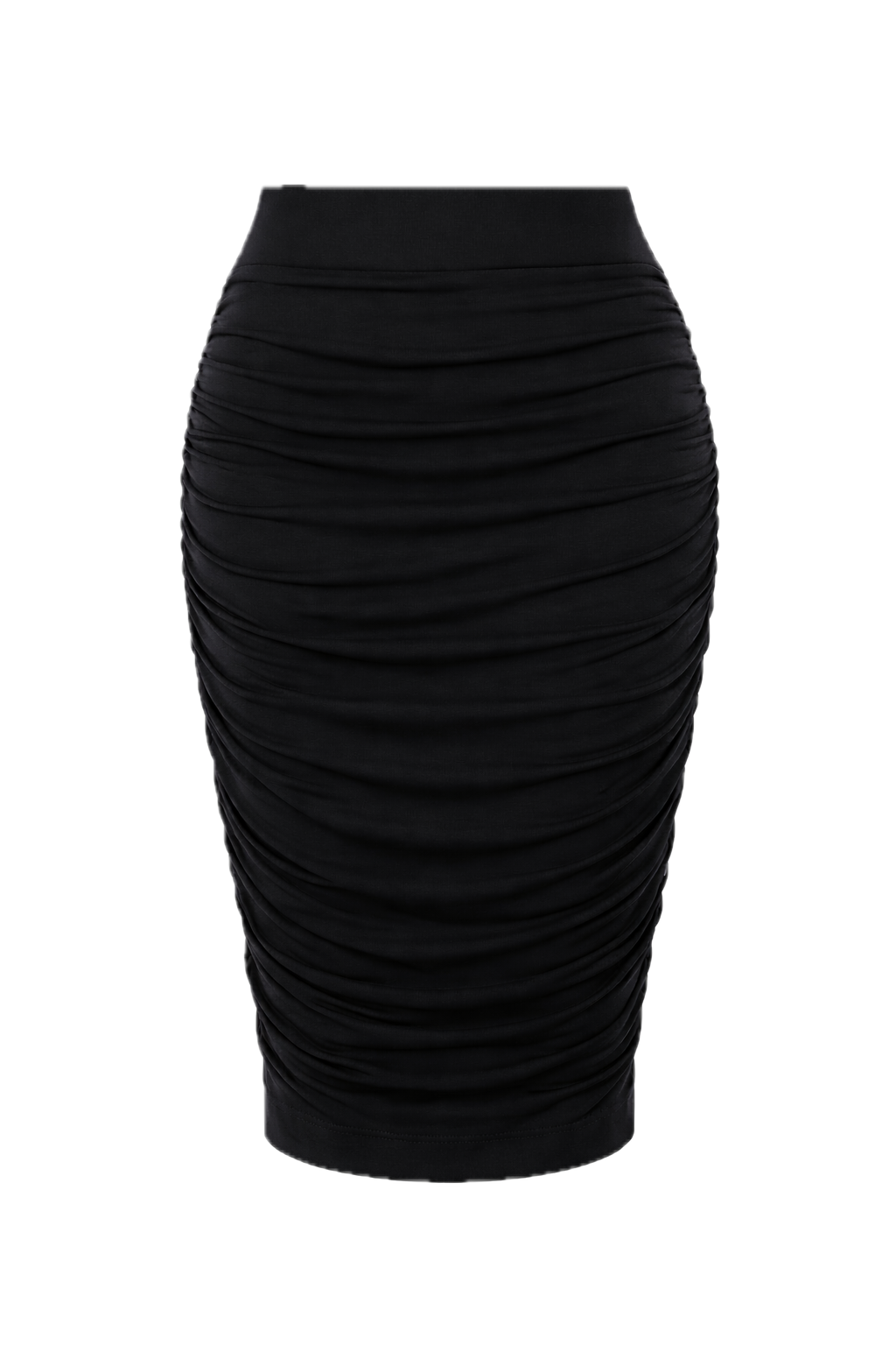 RUCHE Bamboo Classic Length Skirt | Black