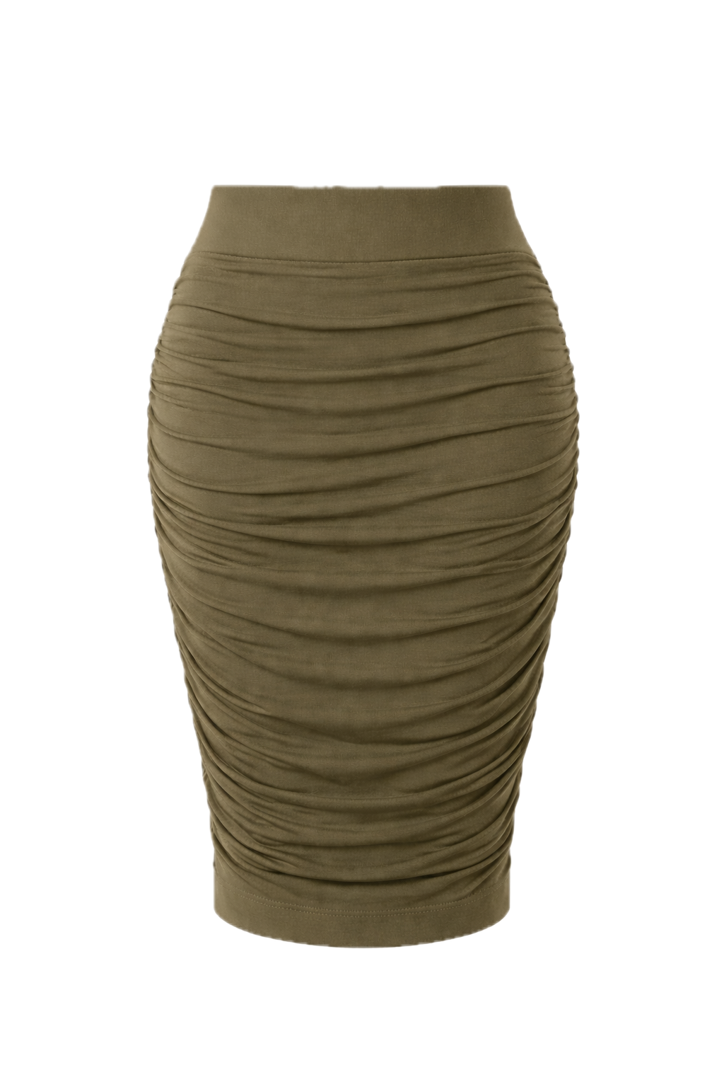 RUCHE Shaping Bamboo Skirt | Khaki