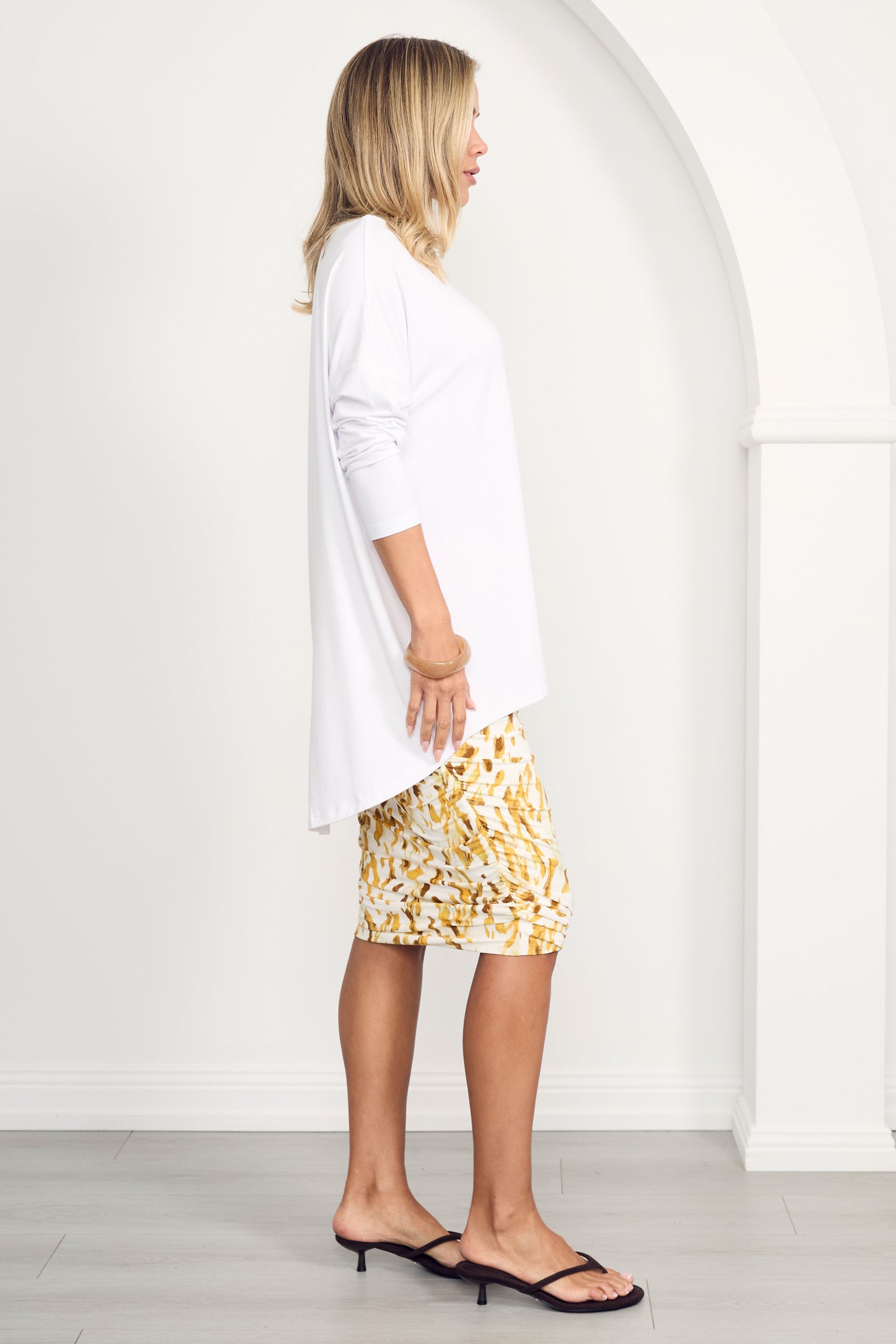 RUCHE Shaping Bamboo Skirt | Tuscan Lane | FINAL SALE