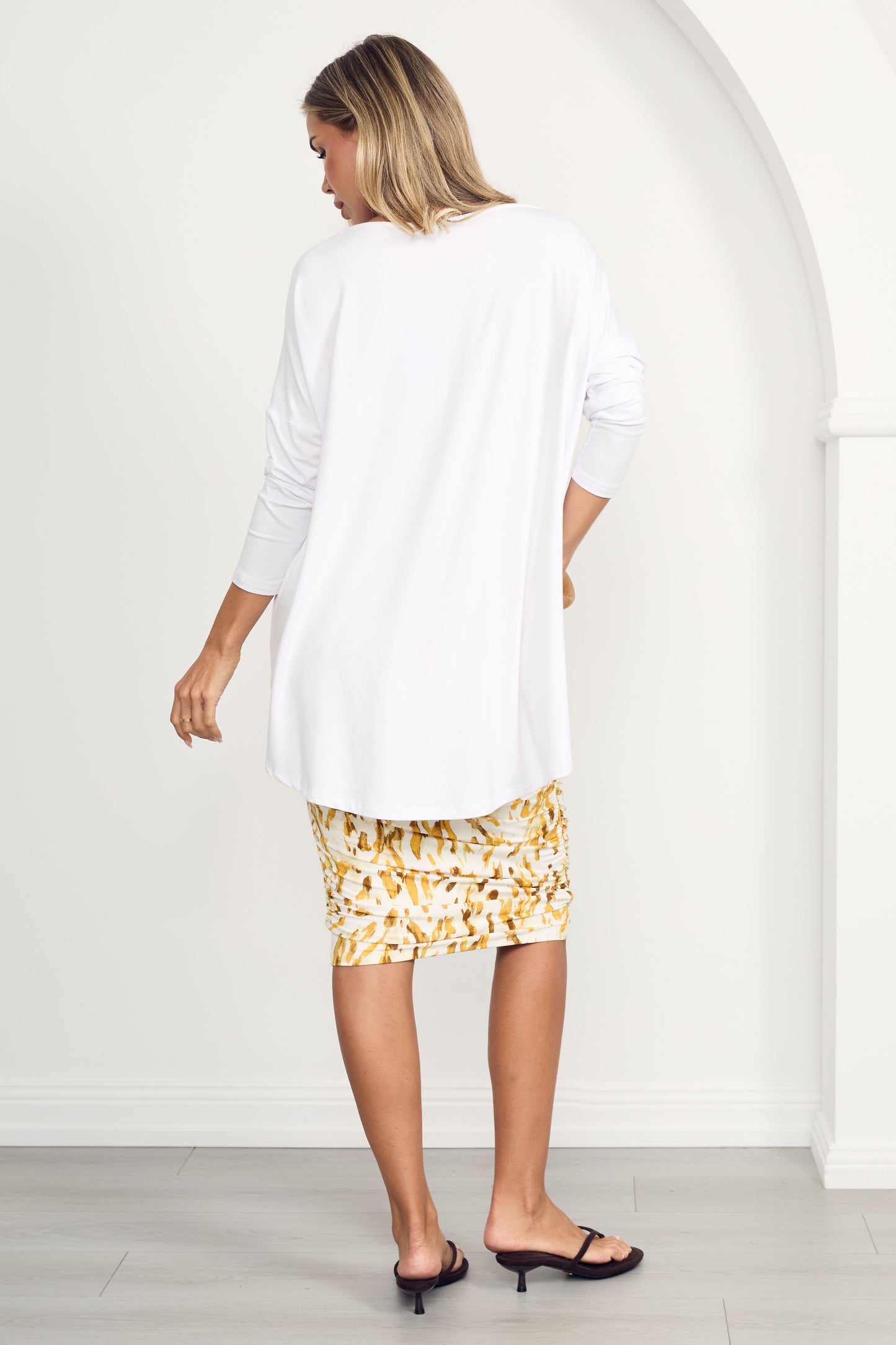 RUCHE Shaping Bamboo Skirt | Tuscan Lane | FINAL SALE