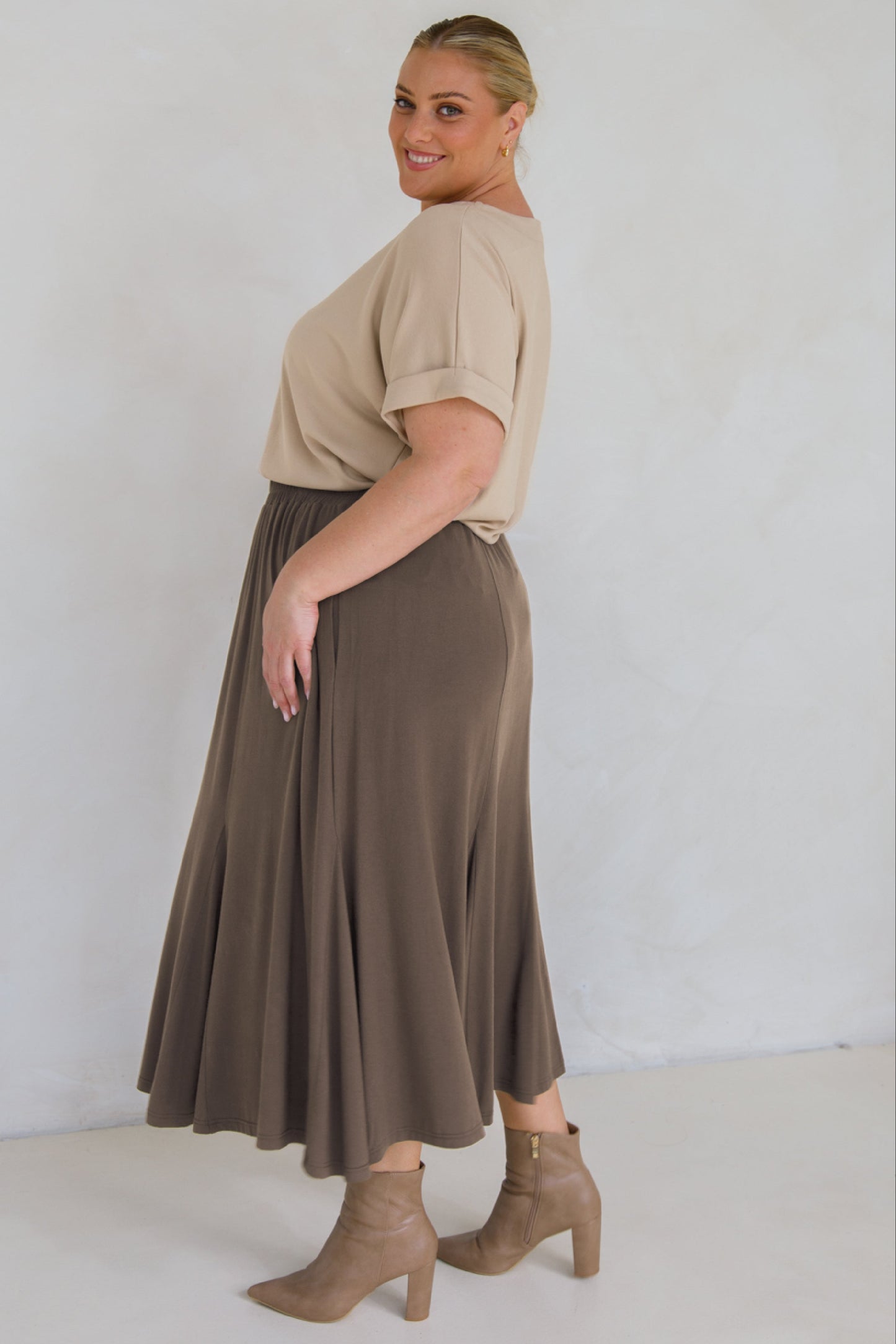 Adeline Skirt | Dark Beige