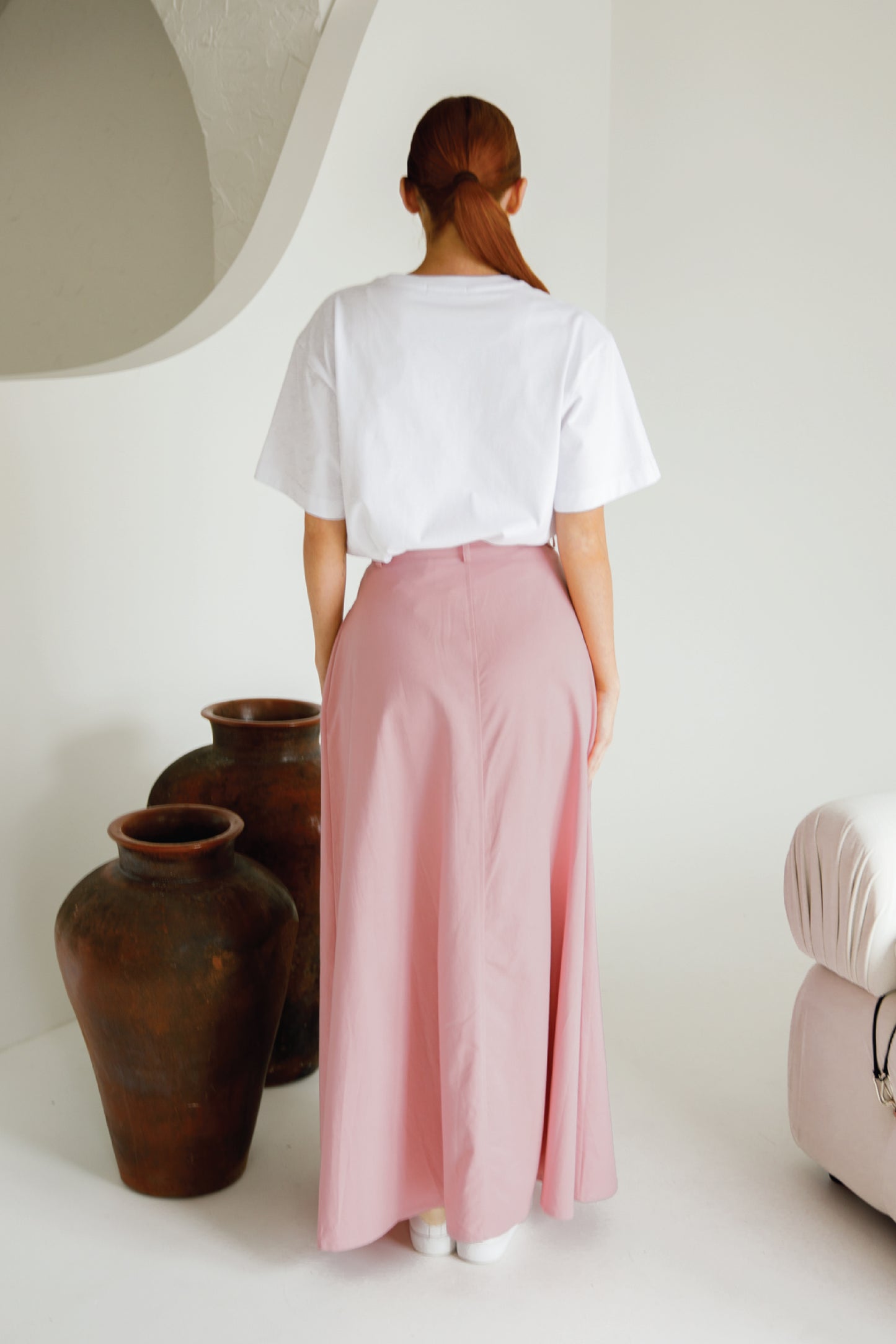 Ria Jean Skirt | Musk Pink