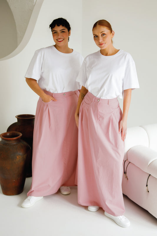 Ria Jean Skirt | Musk Pink