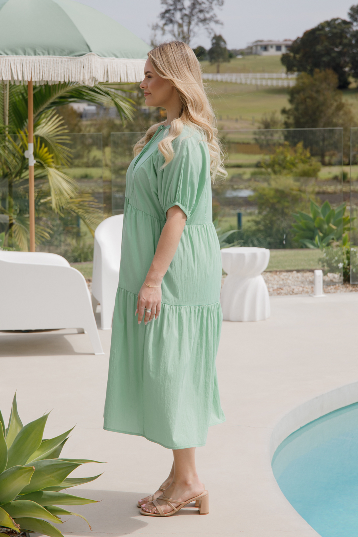 Roamer Midi Dress | Caribbean