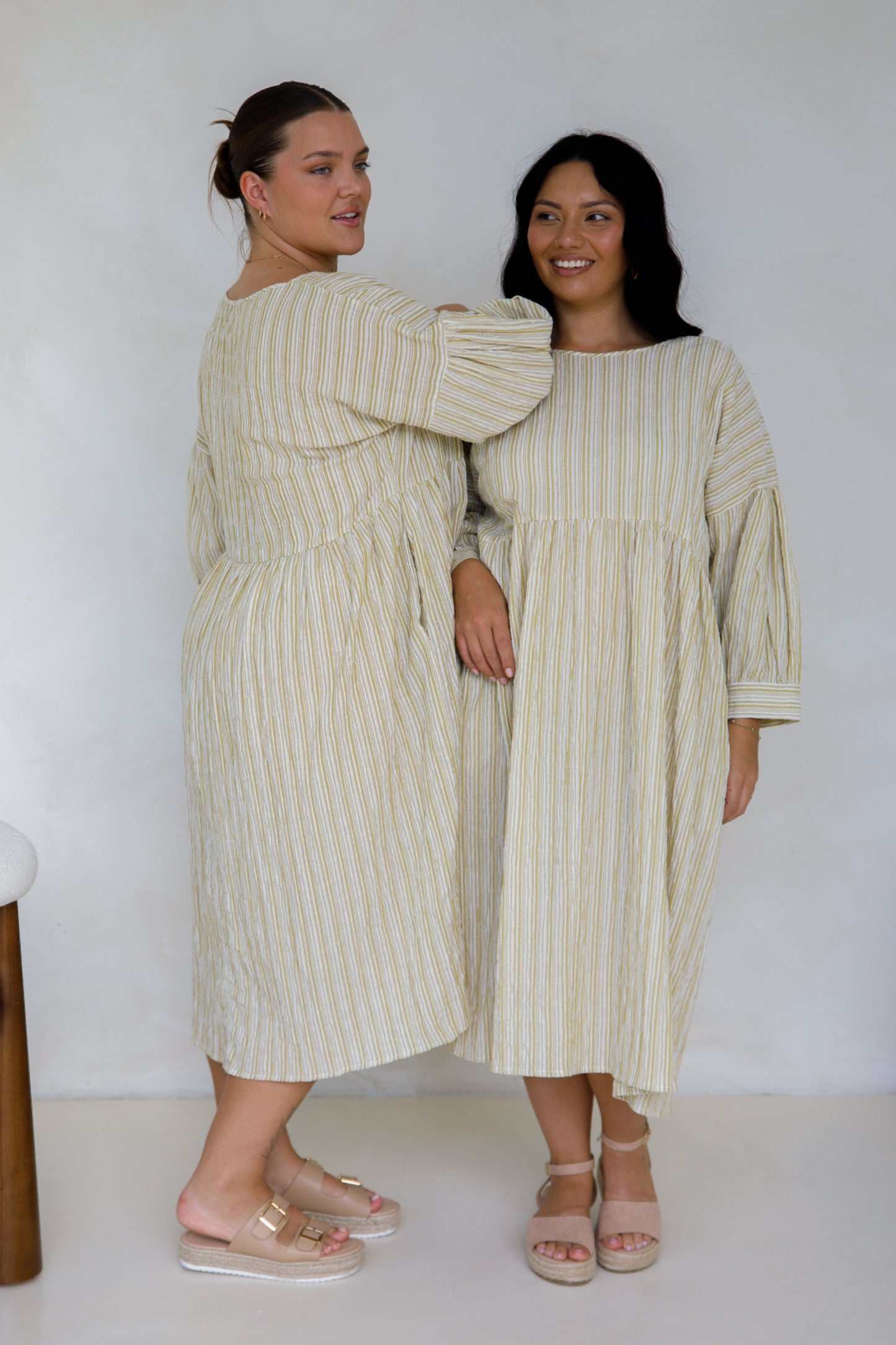 PRE-ORDER Roma Dress | Citrus/White Stripe