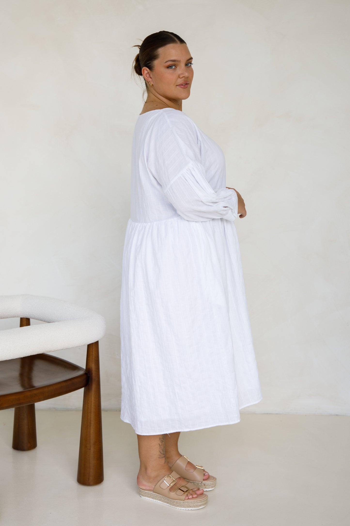 PRE-ORDER Roma Dress | White