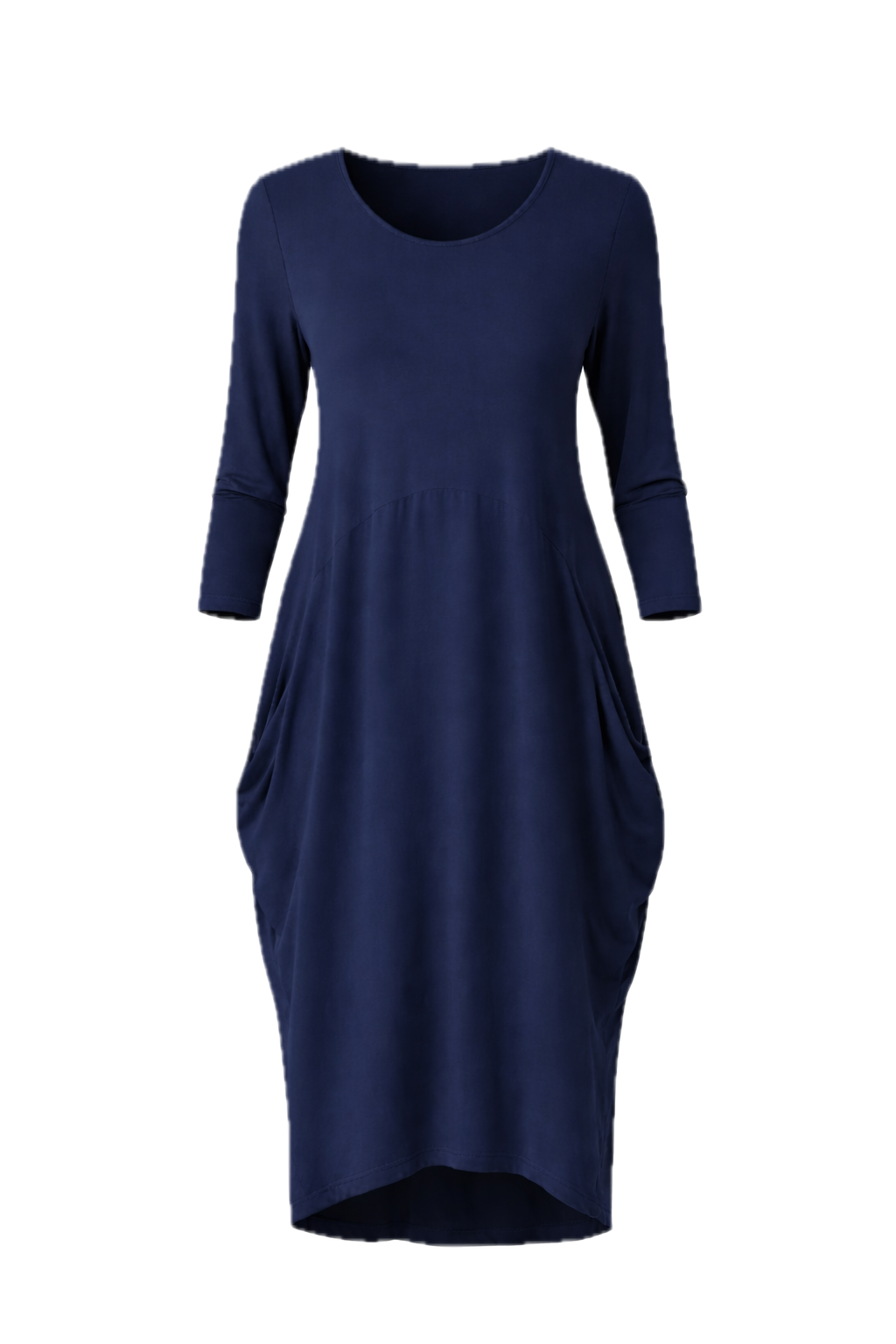 SOHO Bamboo Long Sleeve Midi Dress | Navy