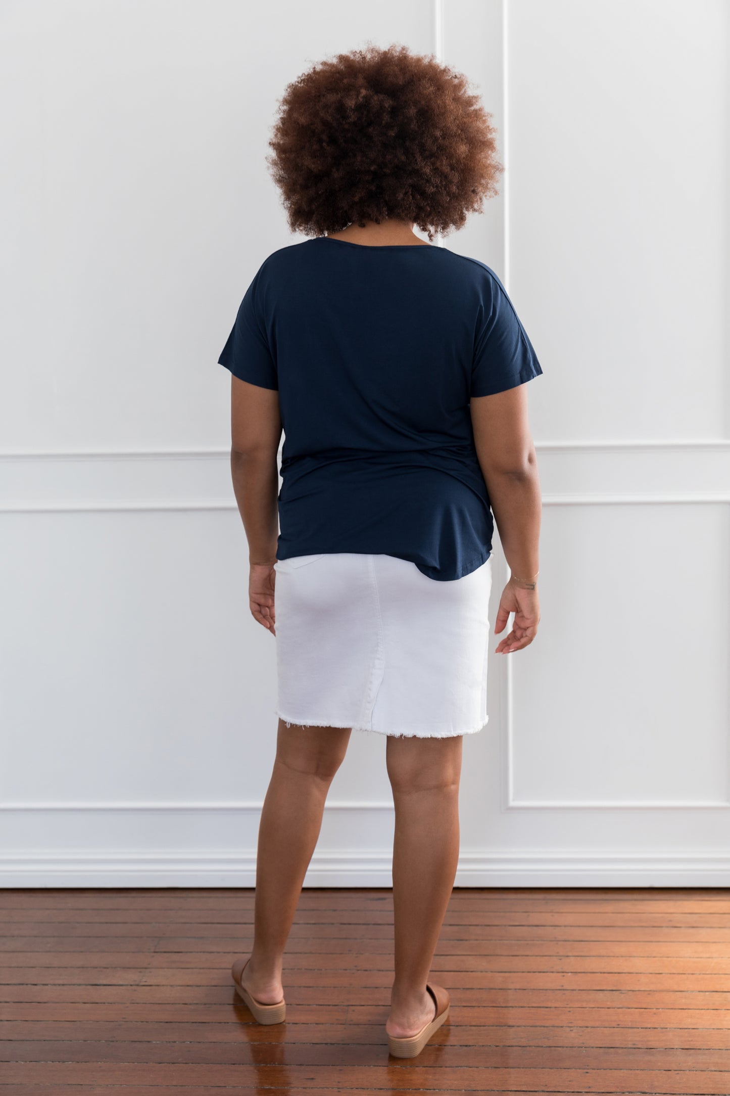 Plus-Sized Navy Tops | PQ Collection | Destiny Top