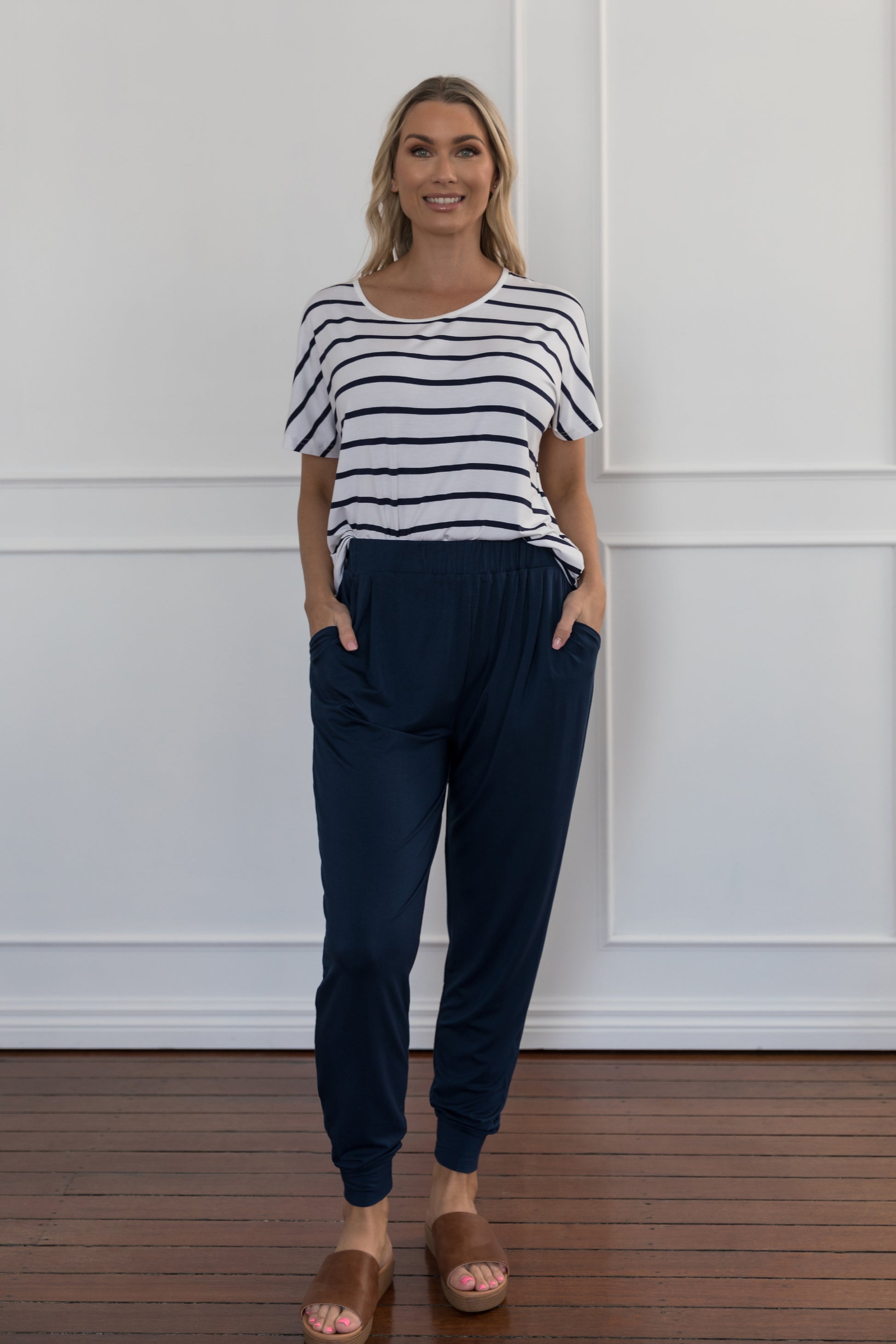 Plus-Sized Navy Pants | PQ Collection | Everyday Pant
