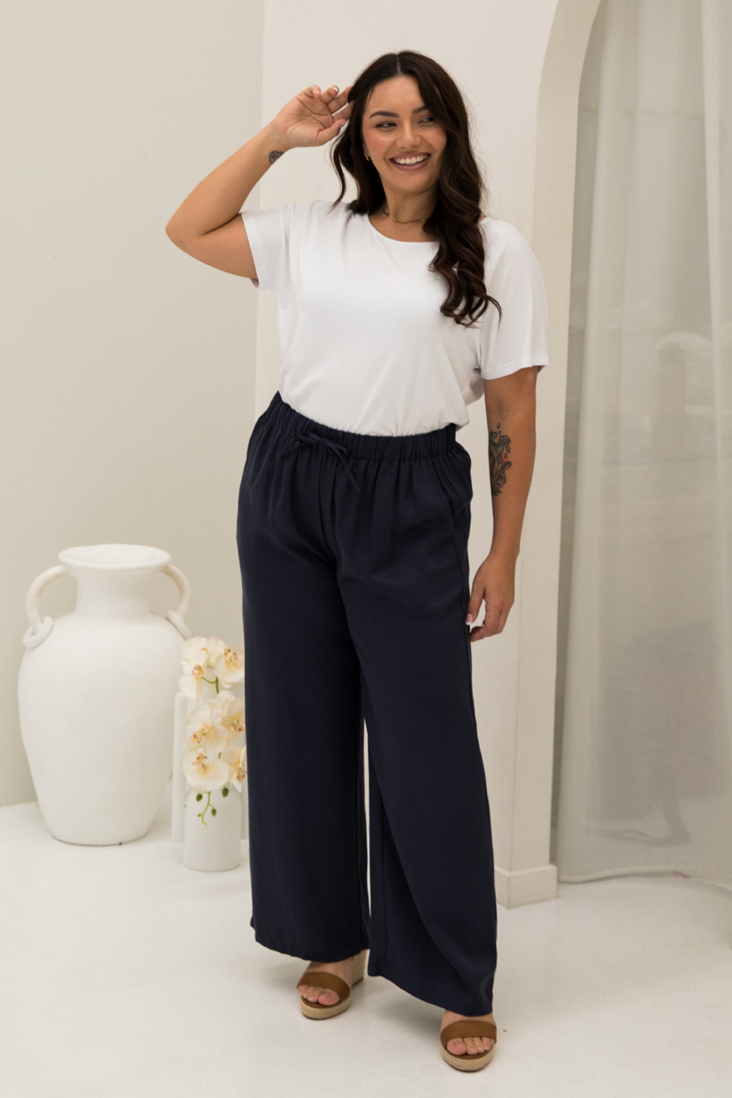 Samara Pant in Regatta Tencel