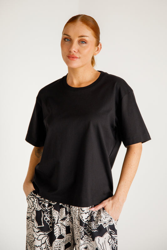 Signature Boxy Tee | Black