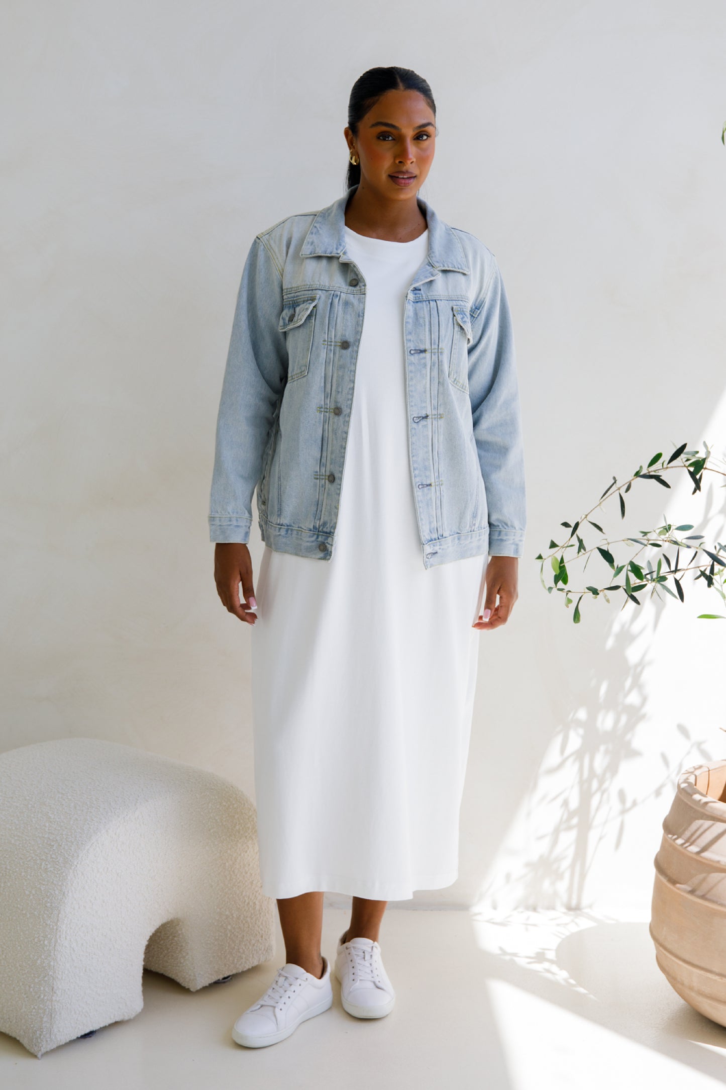 Signature Relaxed Denim Jacket | Light Wash Denim