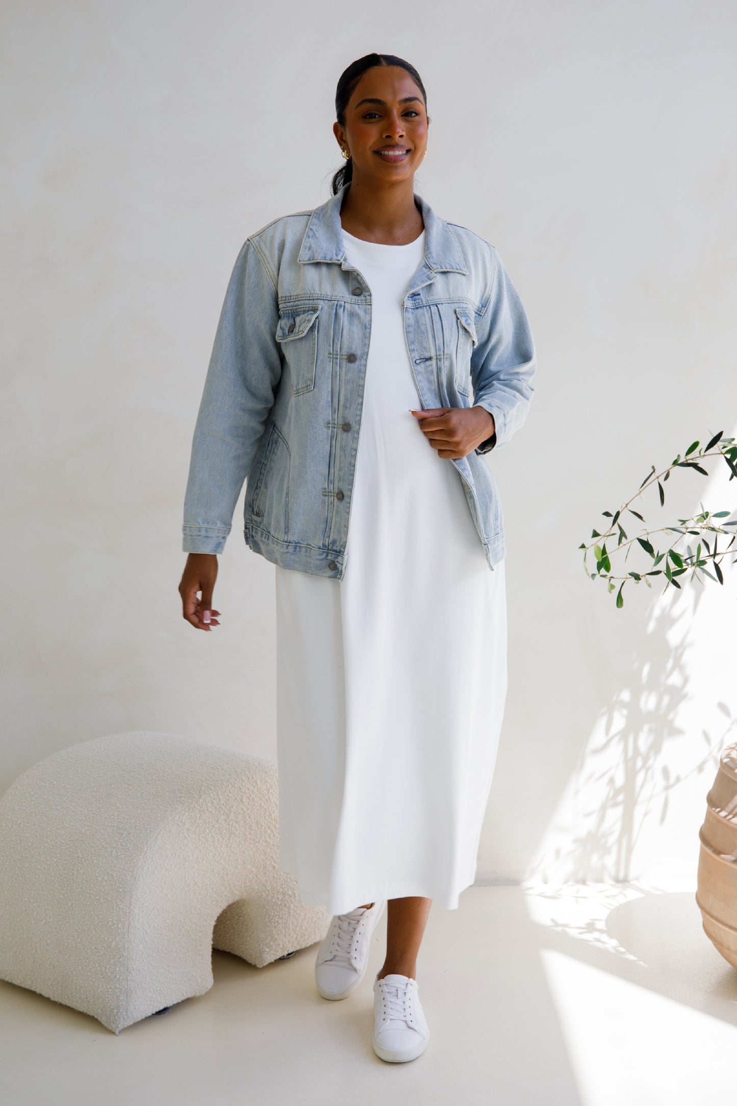 Signature Relaxed Denim Jacket | Light Wash Denim