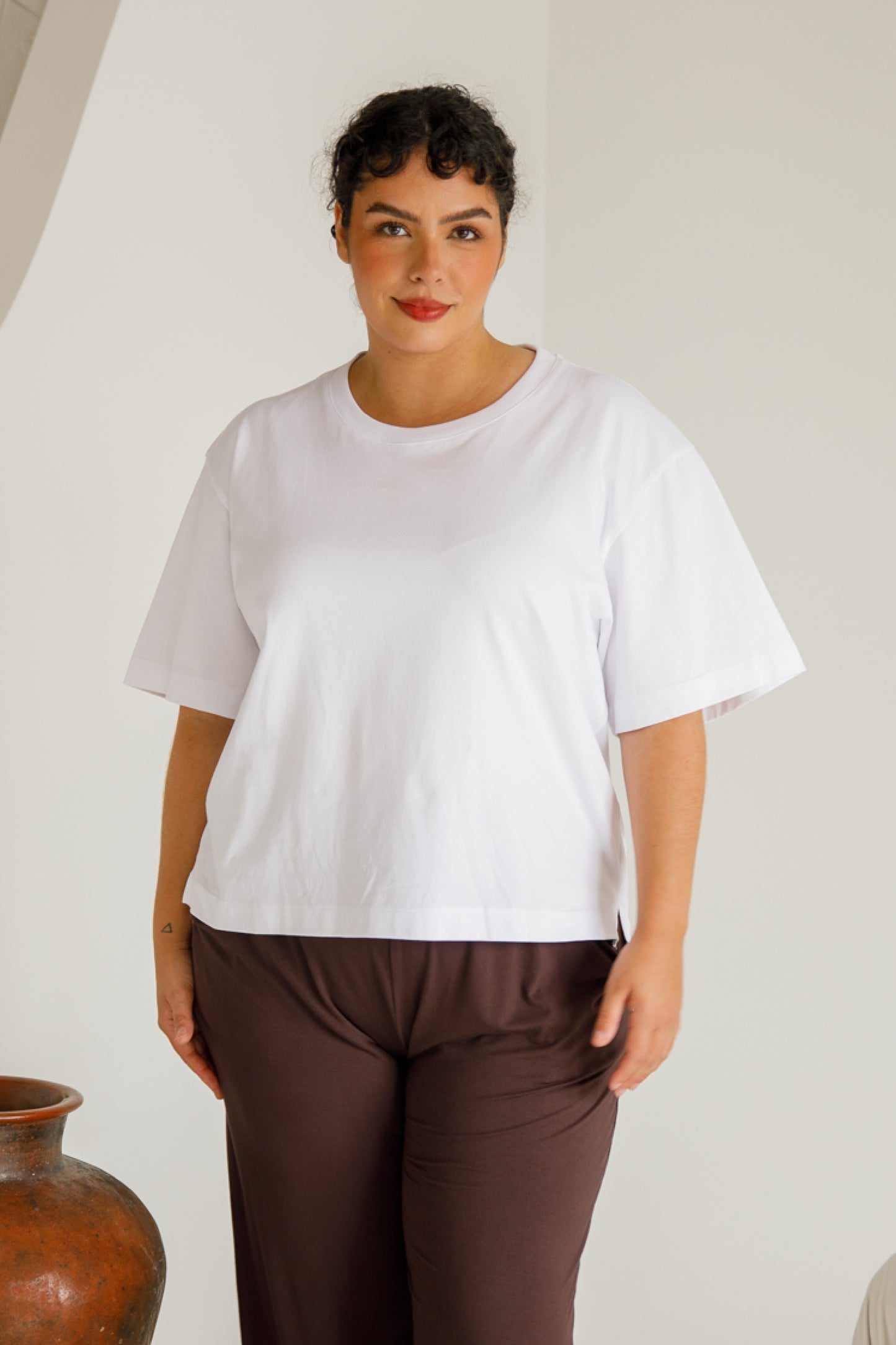 Signature Boxy Tee | White