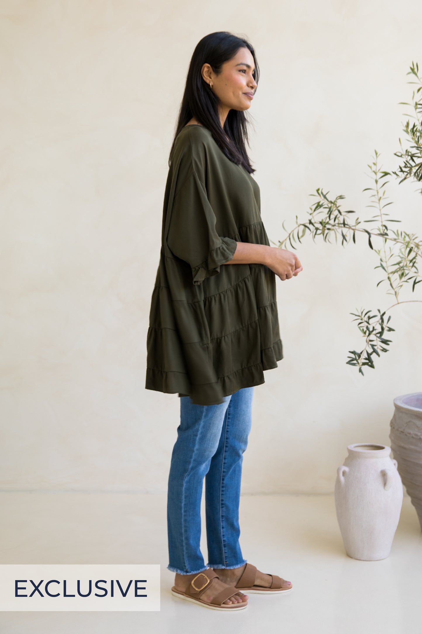 Sofia Top | Moss Green