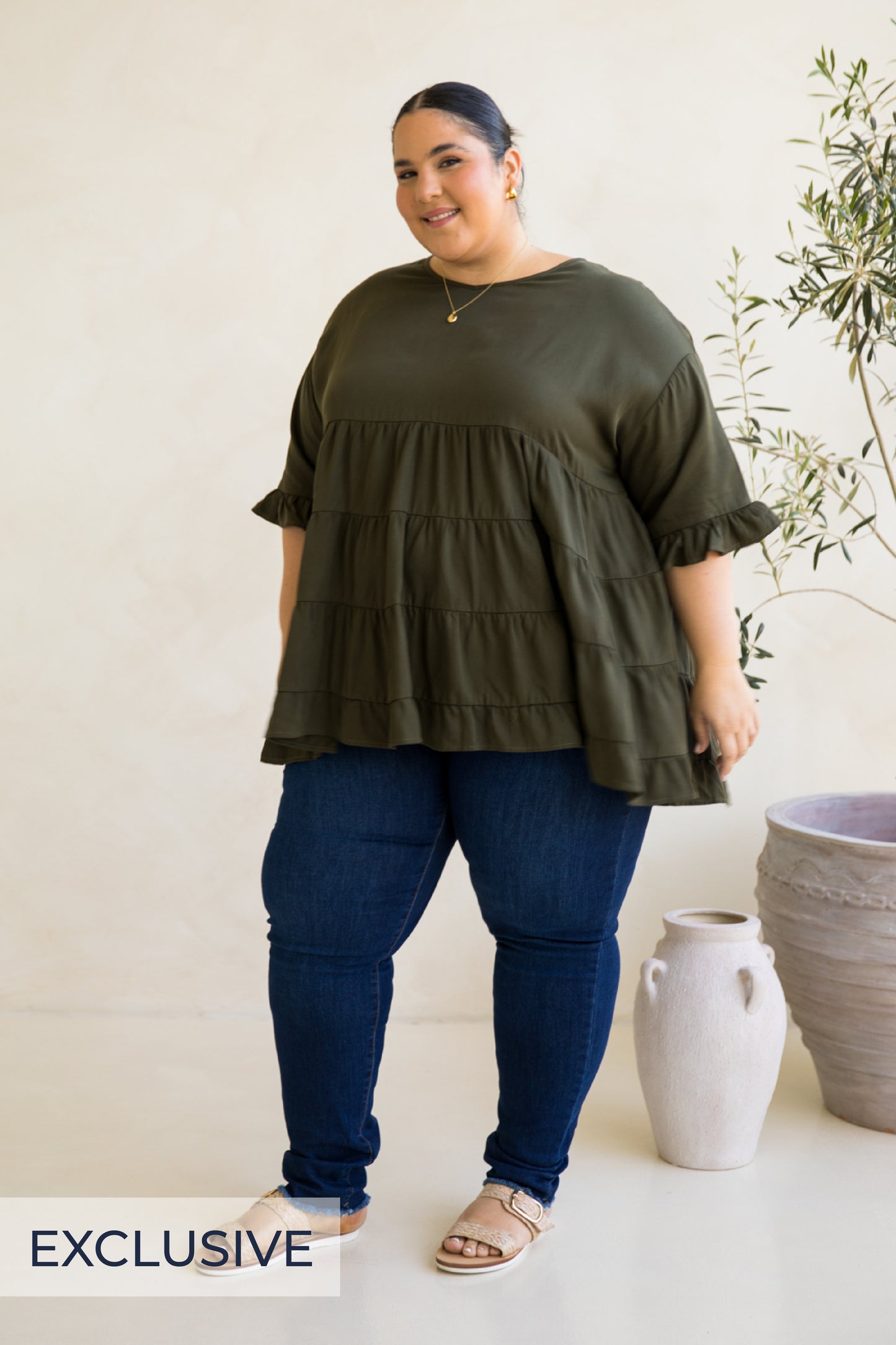 Sofia Top | Moss Green