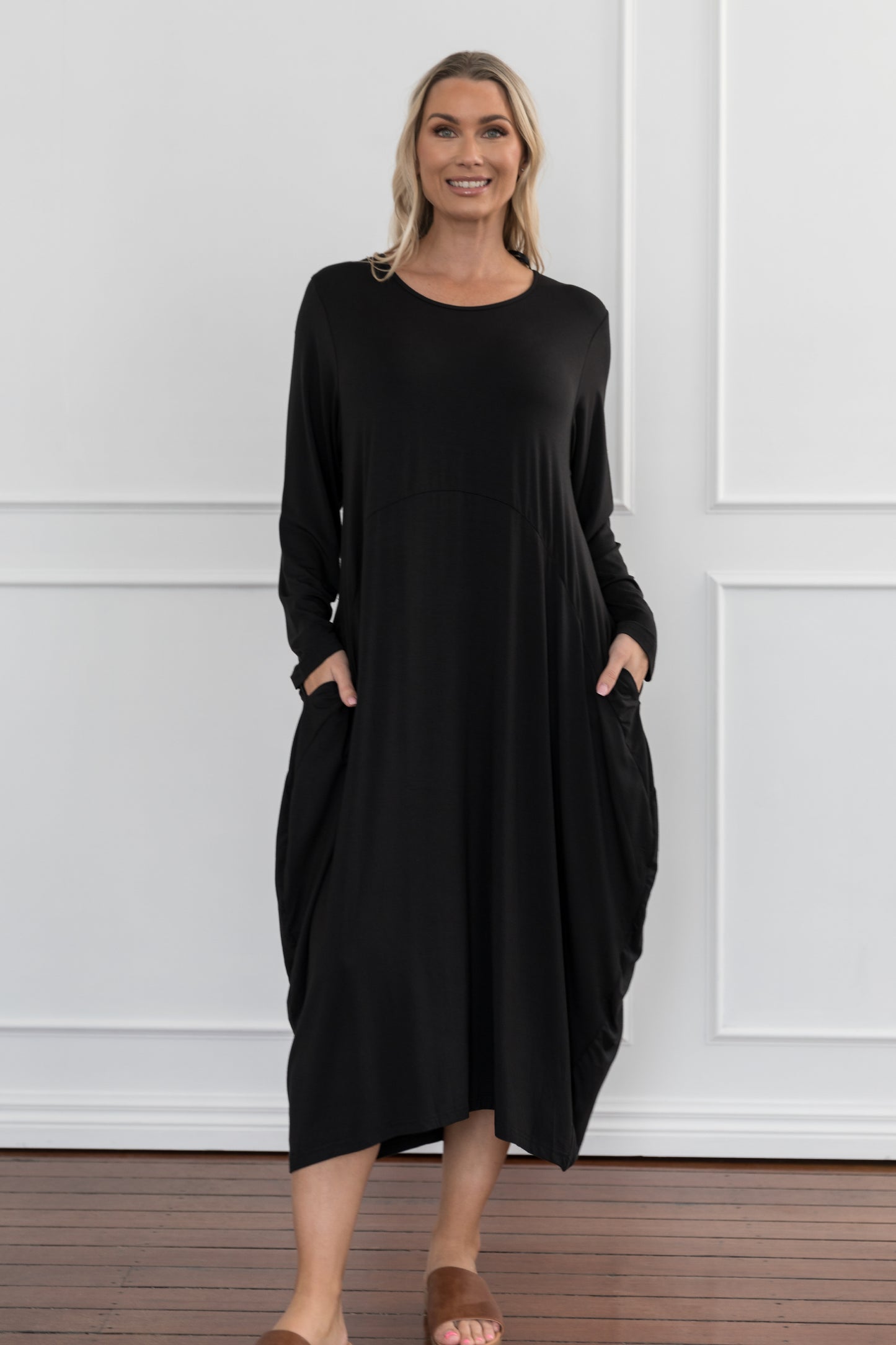 Long Sleeve Soho Dress in Black