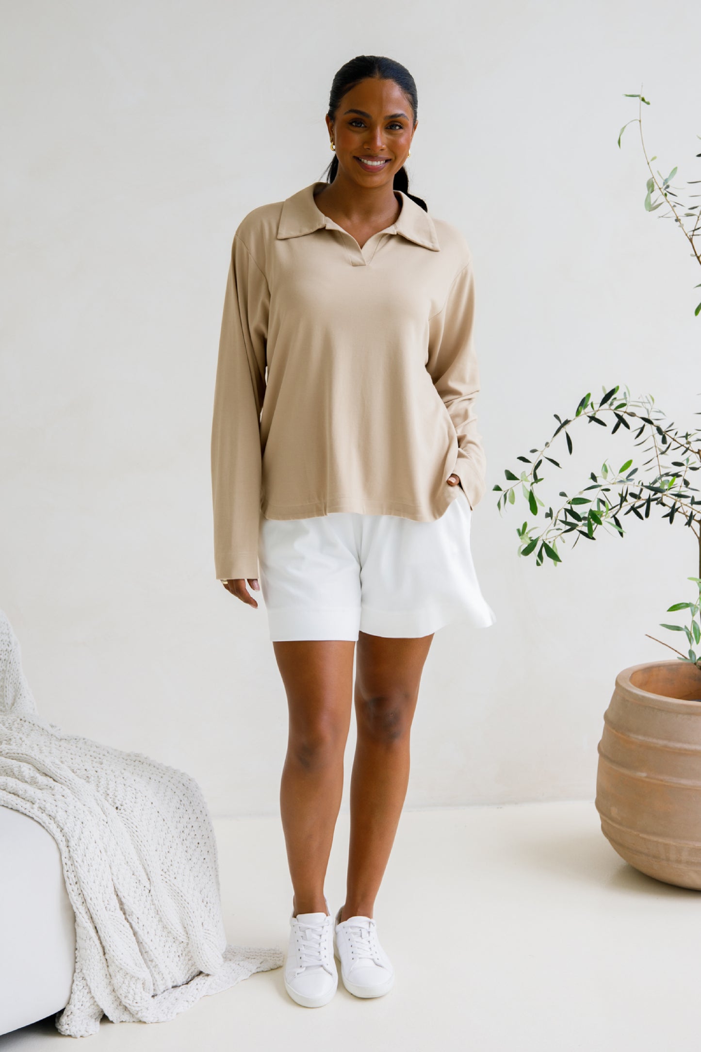 Gigi Lounge Sweater | Portobello Beige