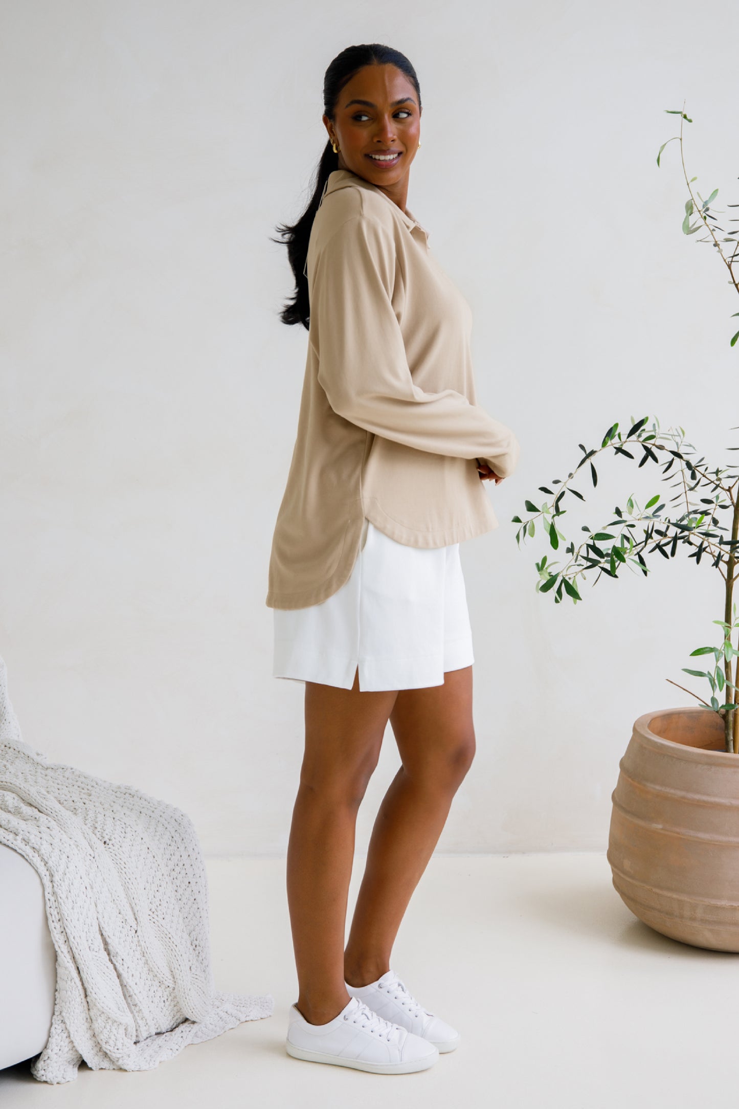 Gigi Lounge Sweater | Portobello Beige