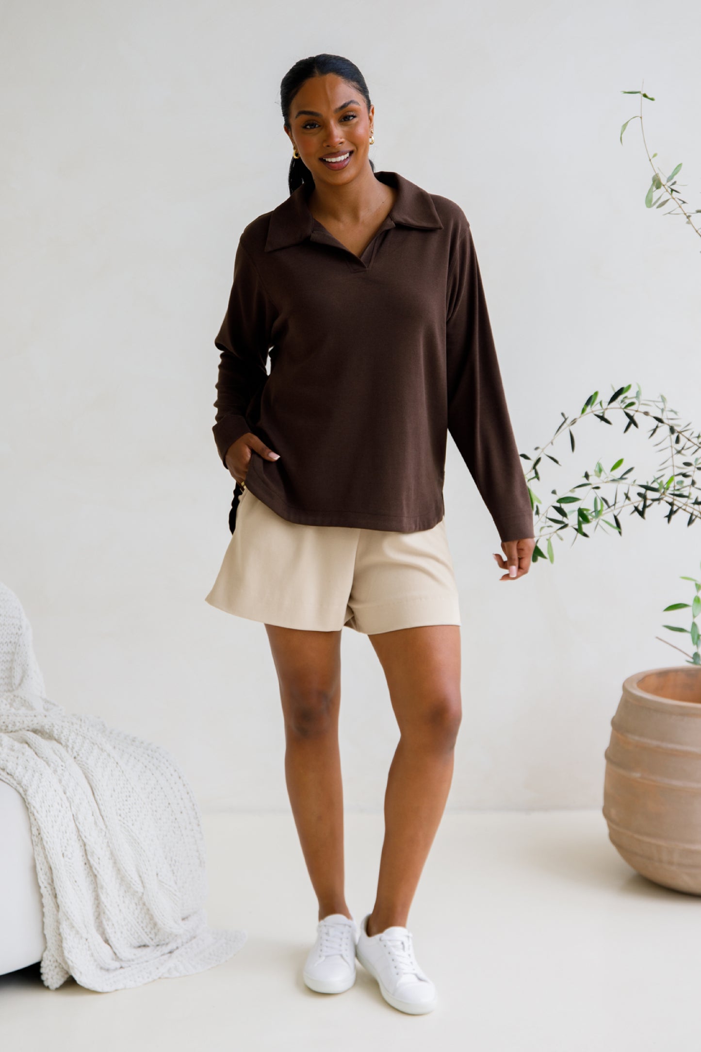 Gigi Lounge Sweater | Chocolate