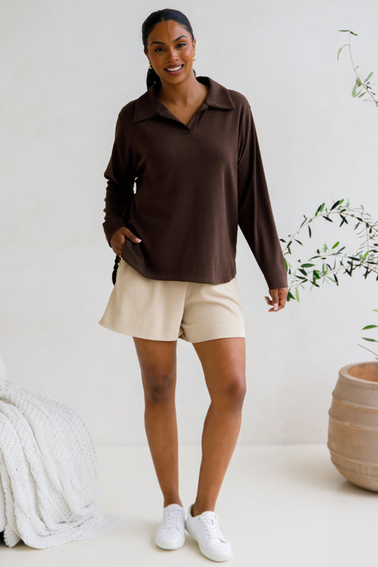 Gigi Lounge Sweater | Chocolate