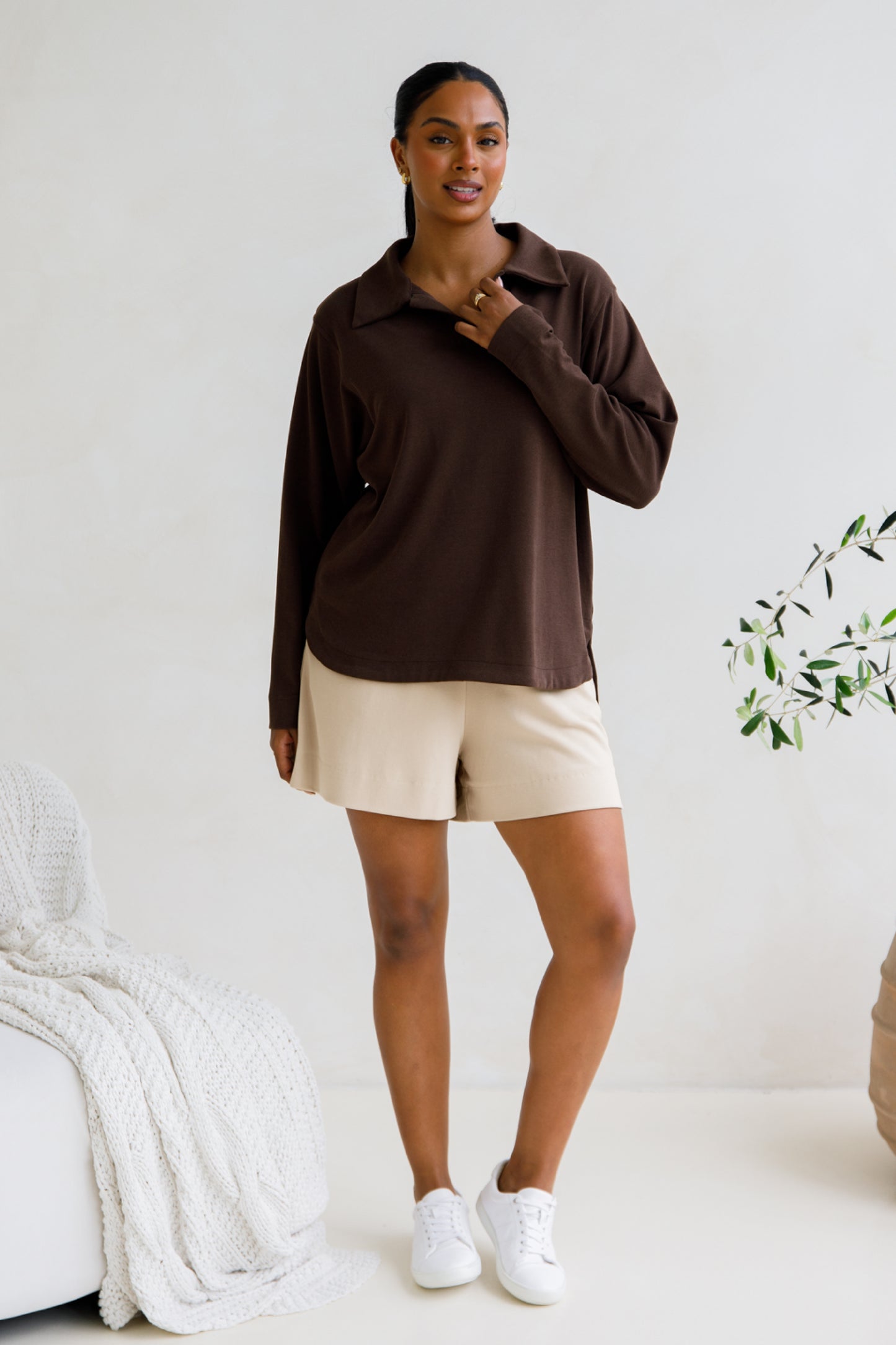 Gigi Lounge Sweater | Chocolate