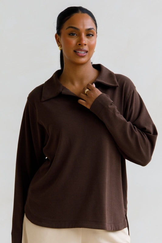 Gigi Lounge Sweater | Chocolate