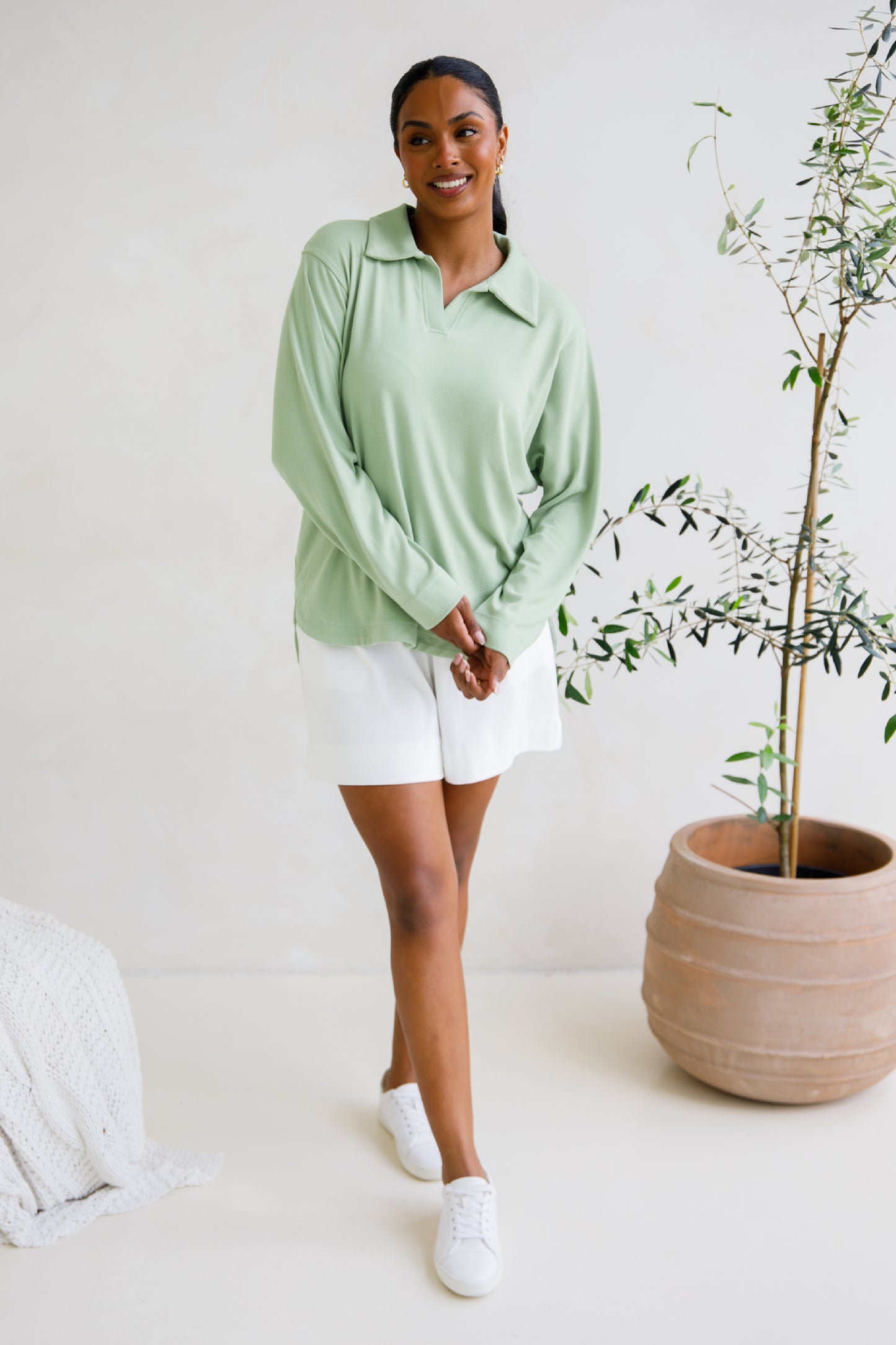 Gigi Lounge Sweater | Sage