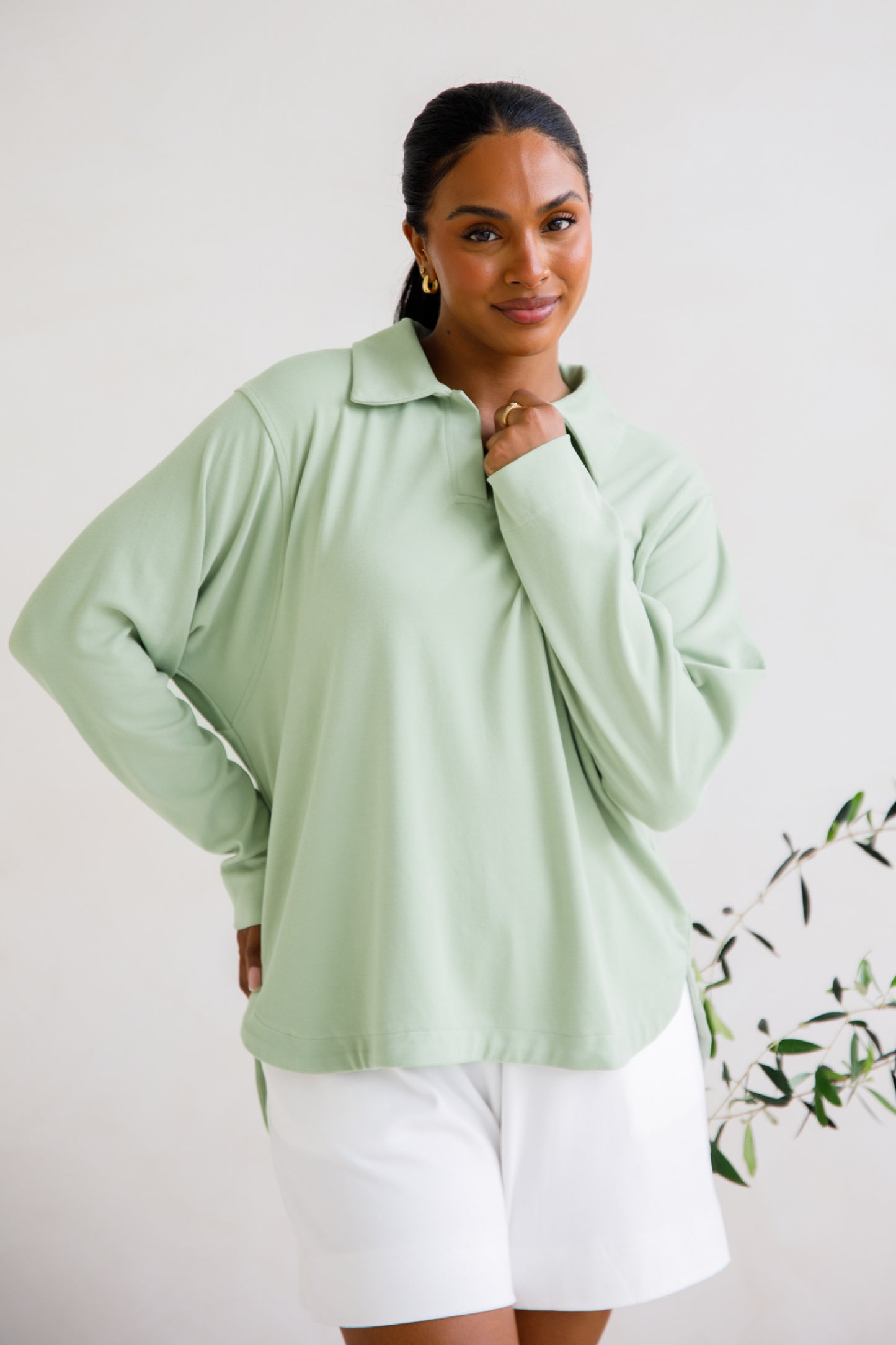 Gigi Lounge Sweater | Sage