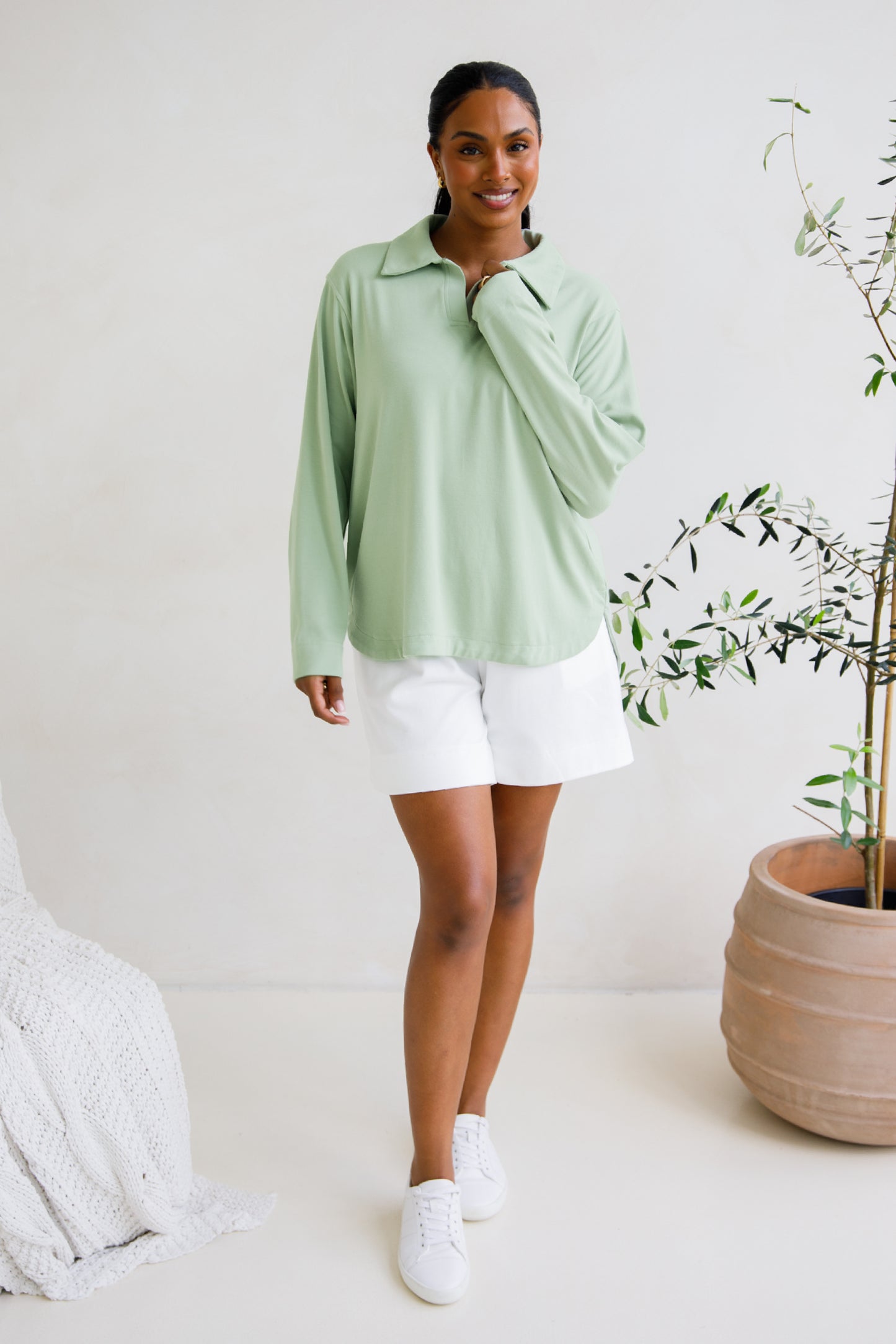 Gigi Lounge Sweater | Sage