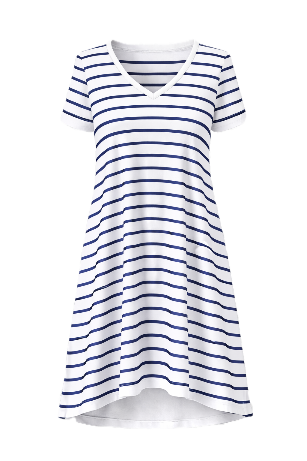 blue and white t shirt dress Plus-Sized Navy Dresses | PQ Collection