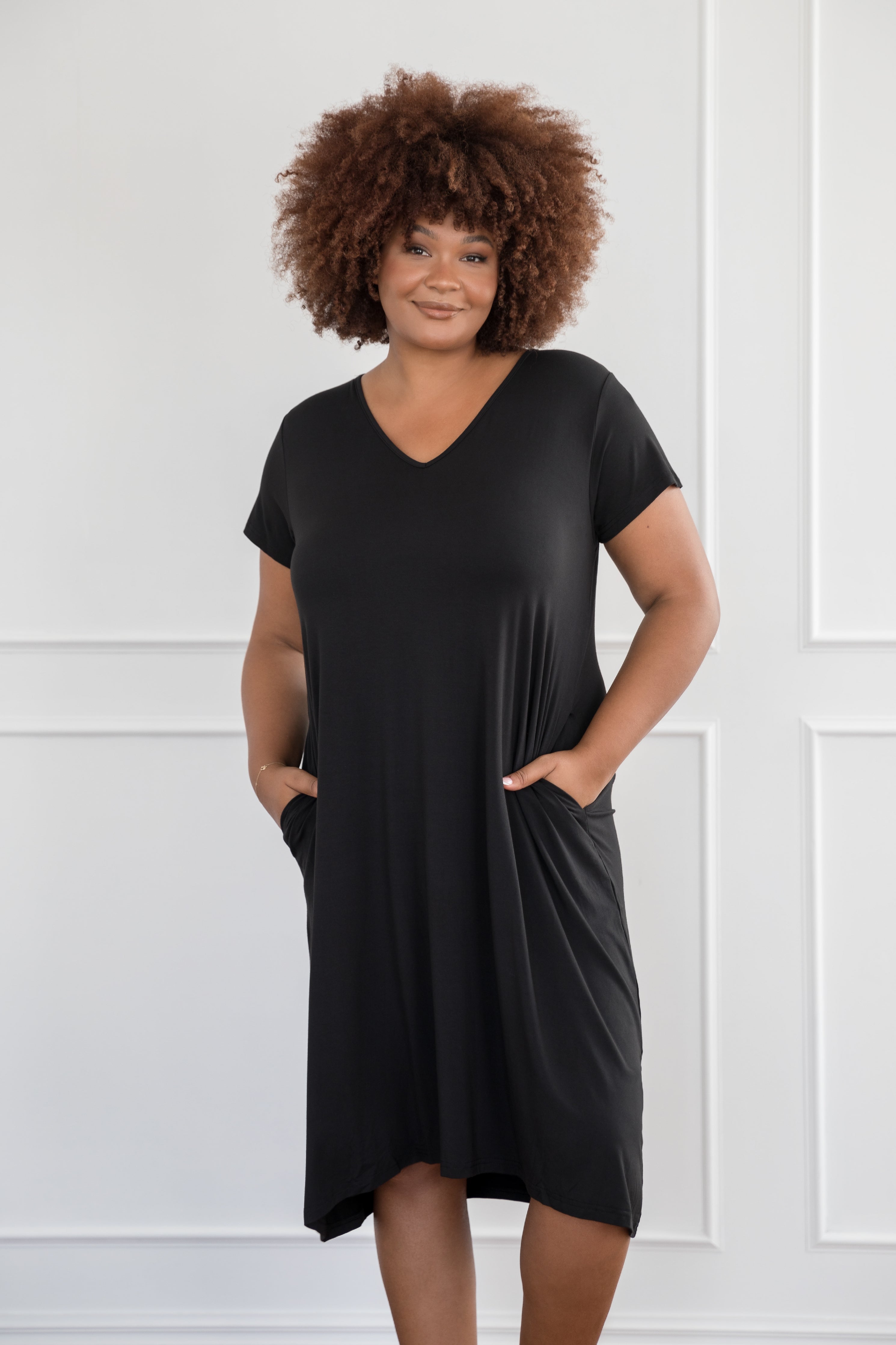 Plus black clearance t shirt dress