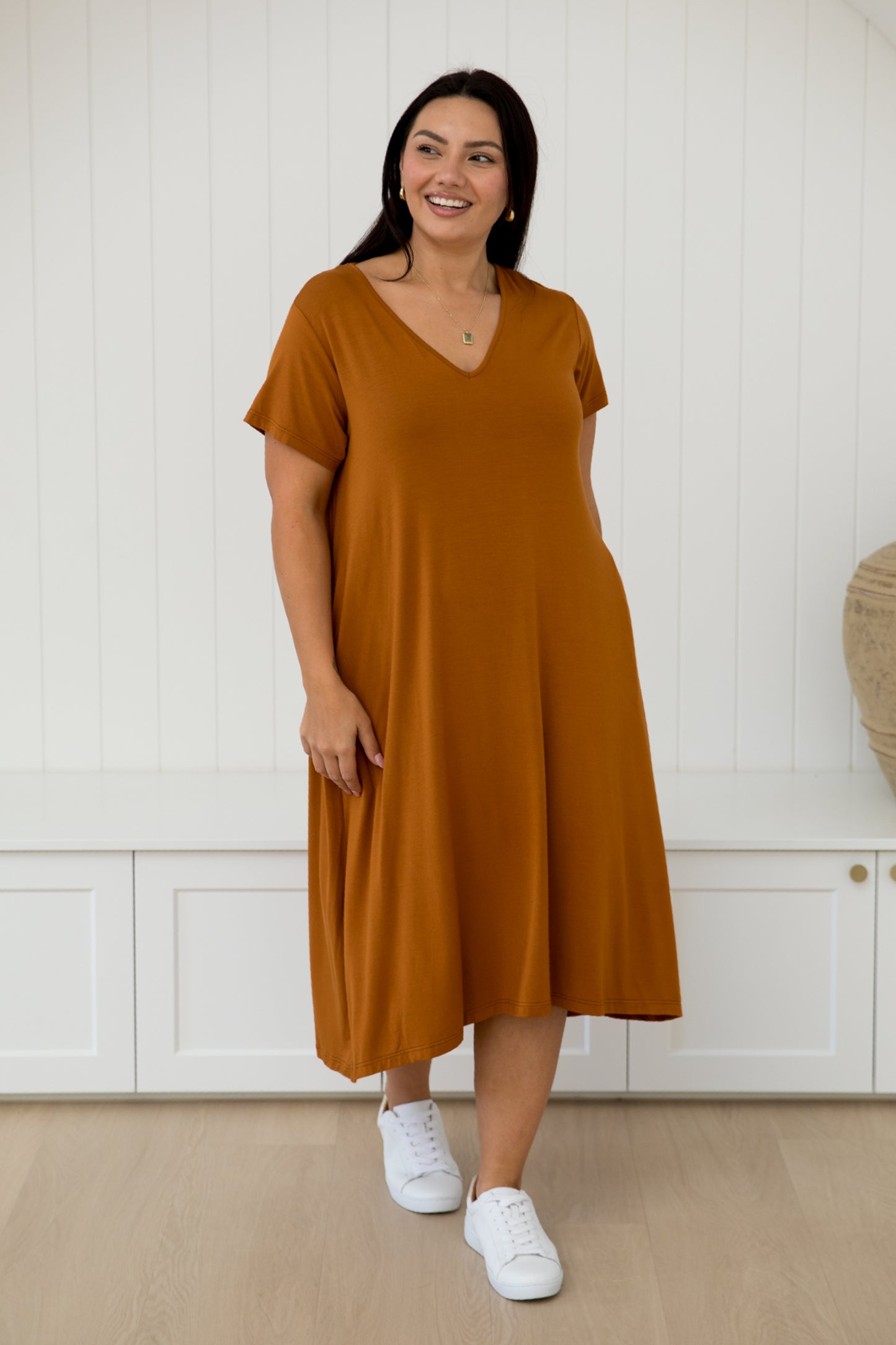 T-Shirt Dress | Butterscotch