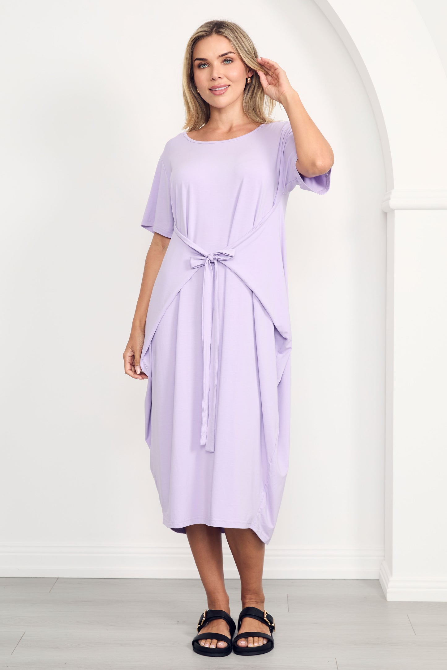 TIDAL Bamboo Half Sleeve Midi Dress | Mermaid | FINAL SALE