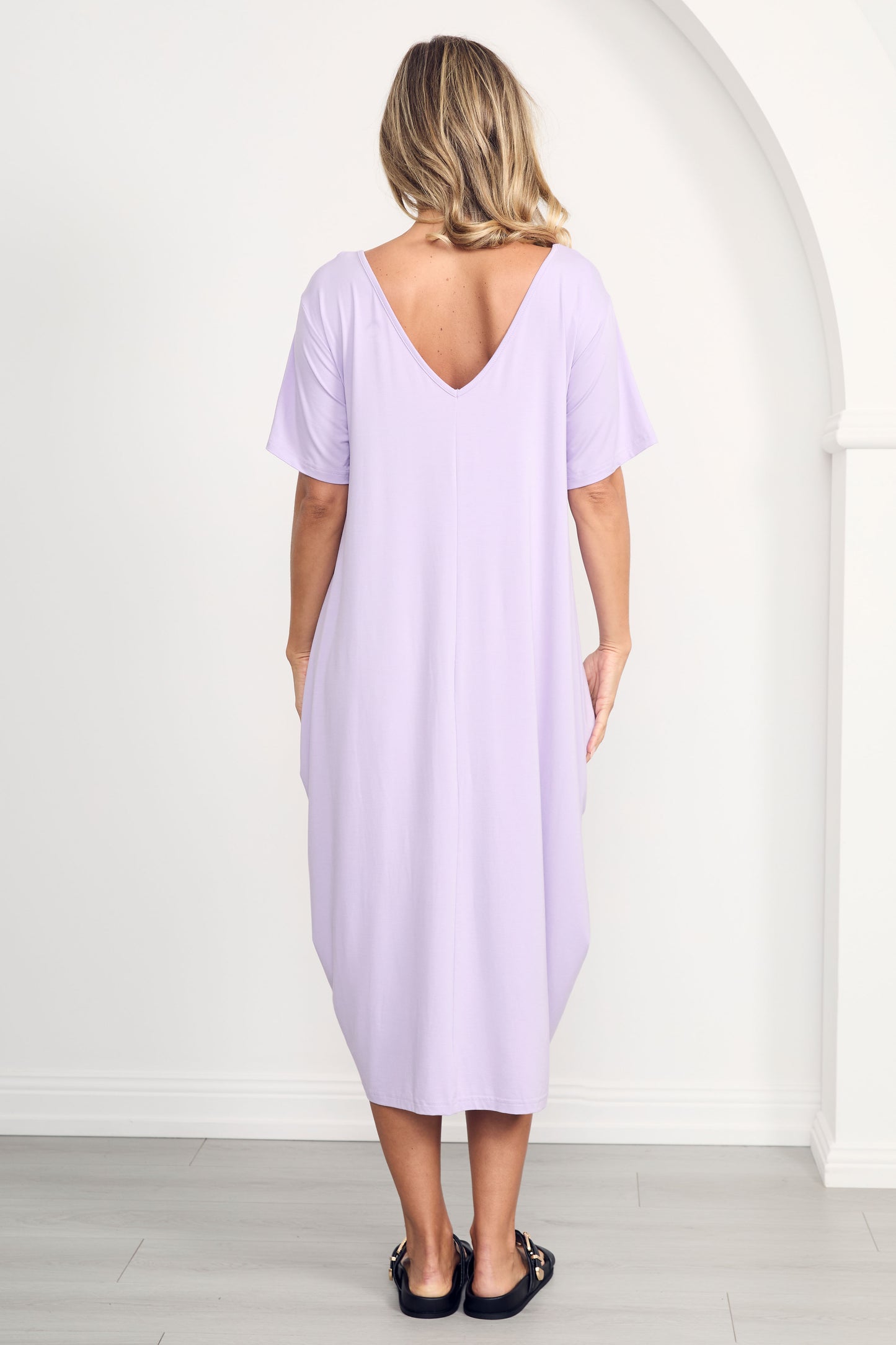 TIDAL Bamboo Half Sleeve Midi Dress | Mermaid | FINAL SALE