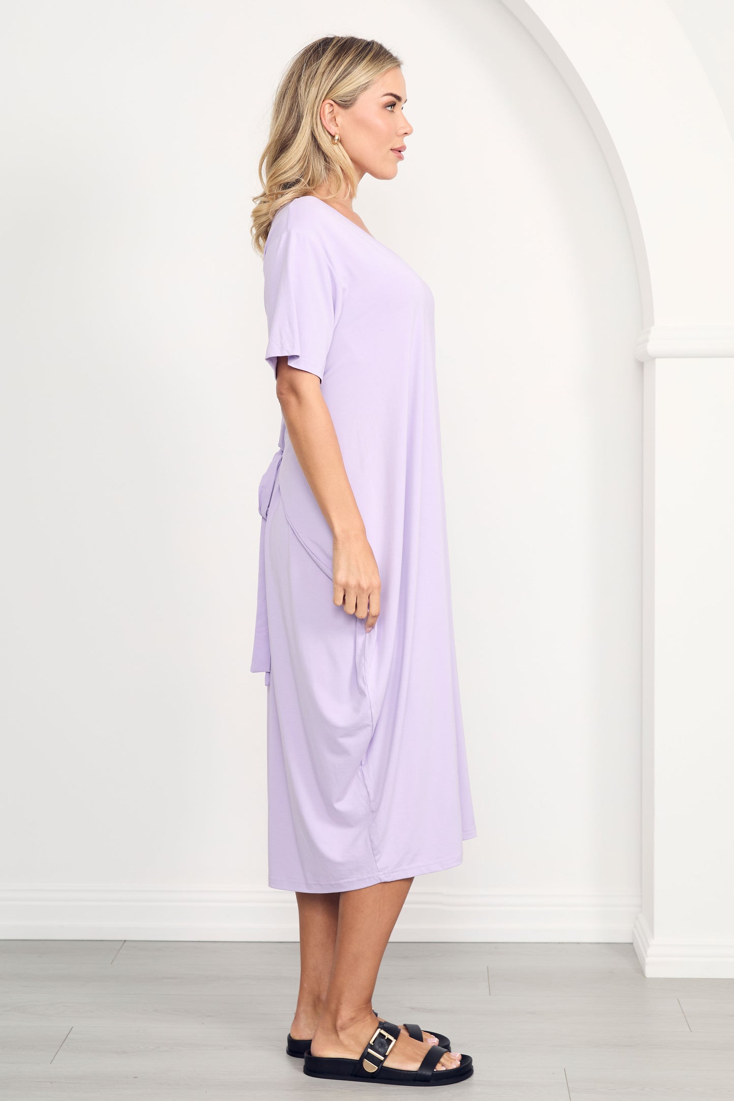 TIDAL Bamboo Half Sleeve Midi Dress | Mermaid | FINAL SALE